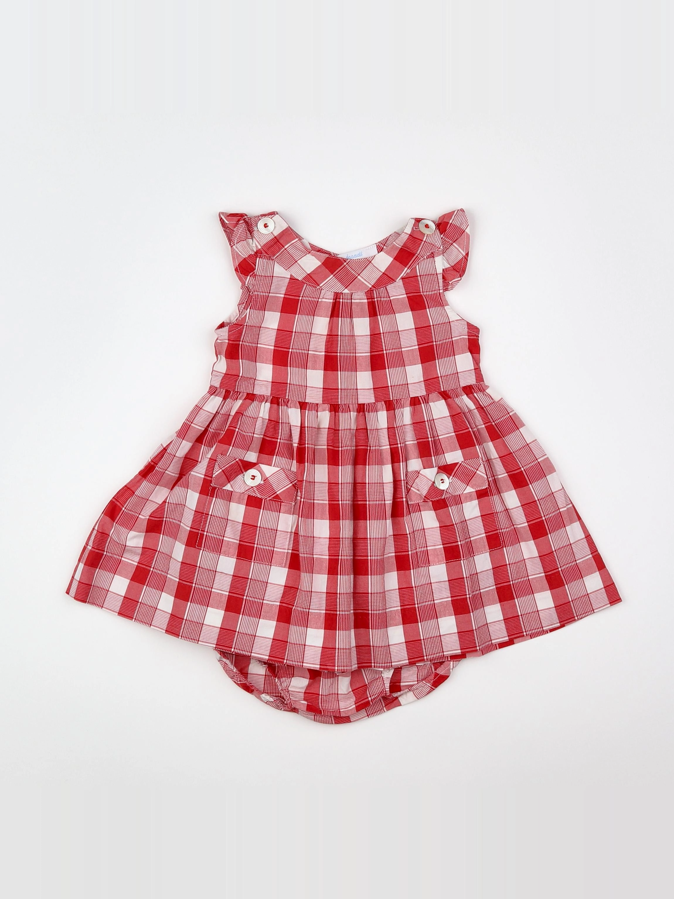 Jacadi - robe rouge - 6 mois