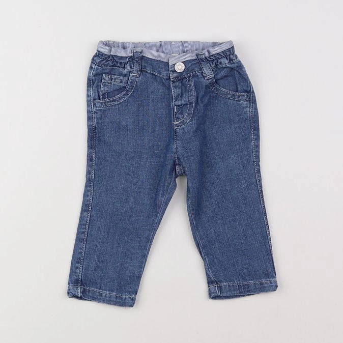 Benetton - jean bleu - 3/9 mois