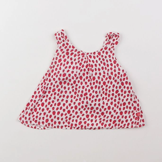 IKKS - blouse rouge, blanc - 12 mois