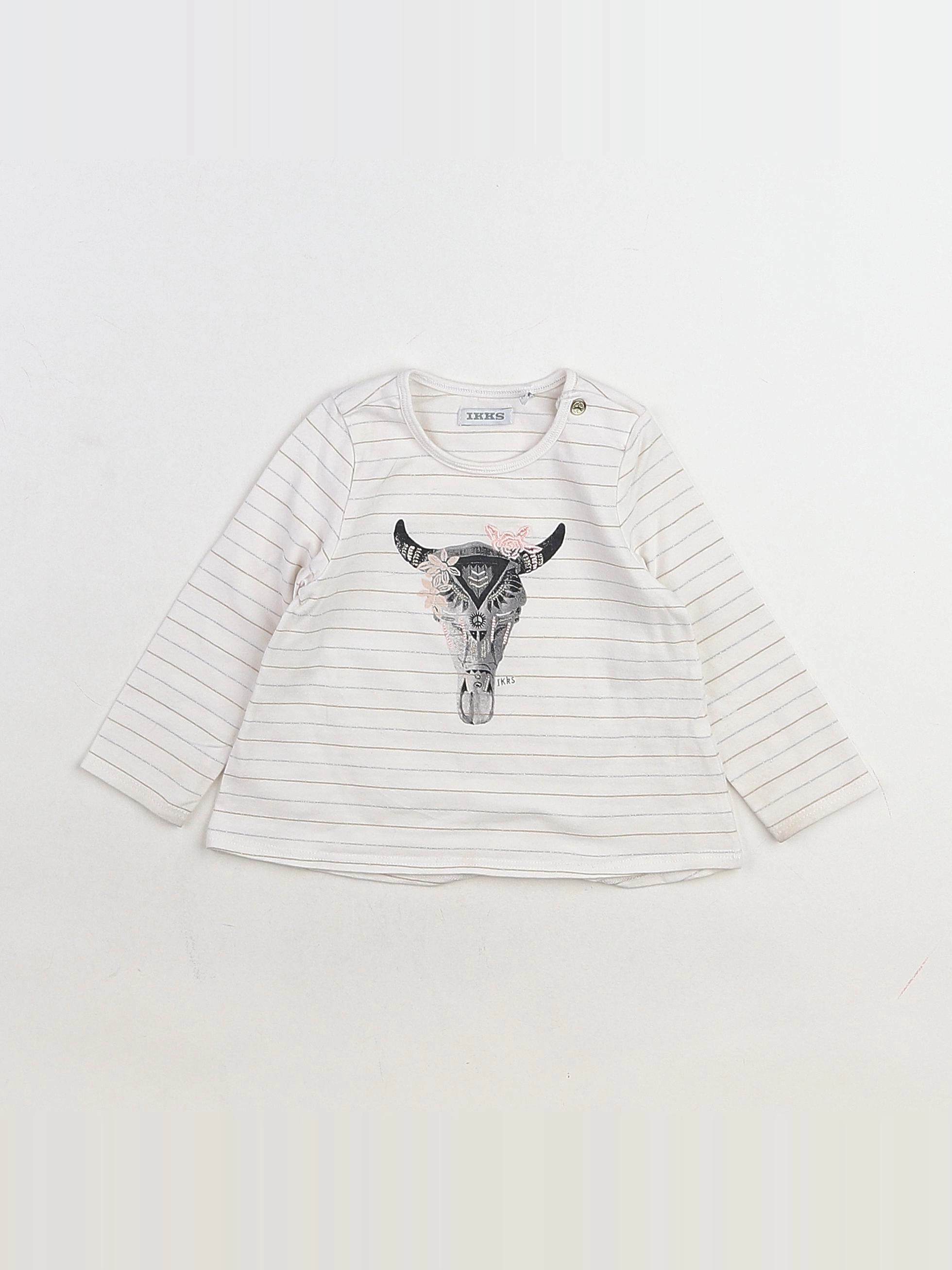 IKKS - tee-shirt blanc - 12 mois