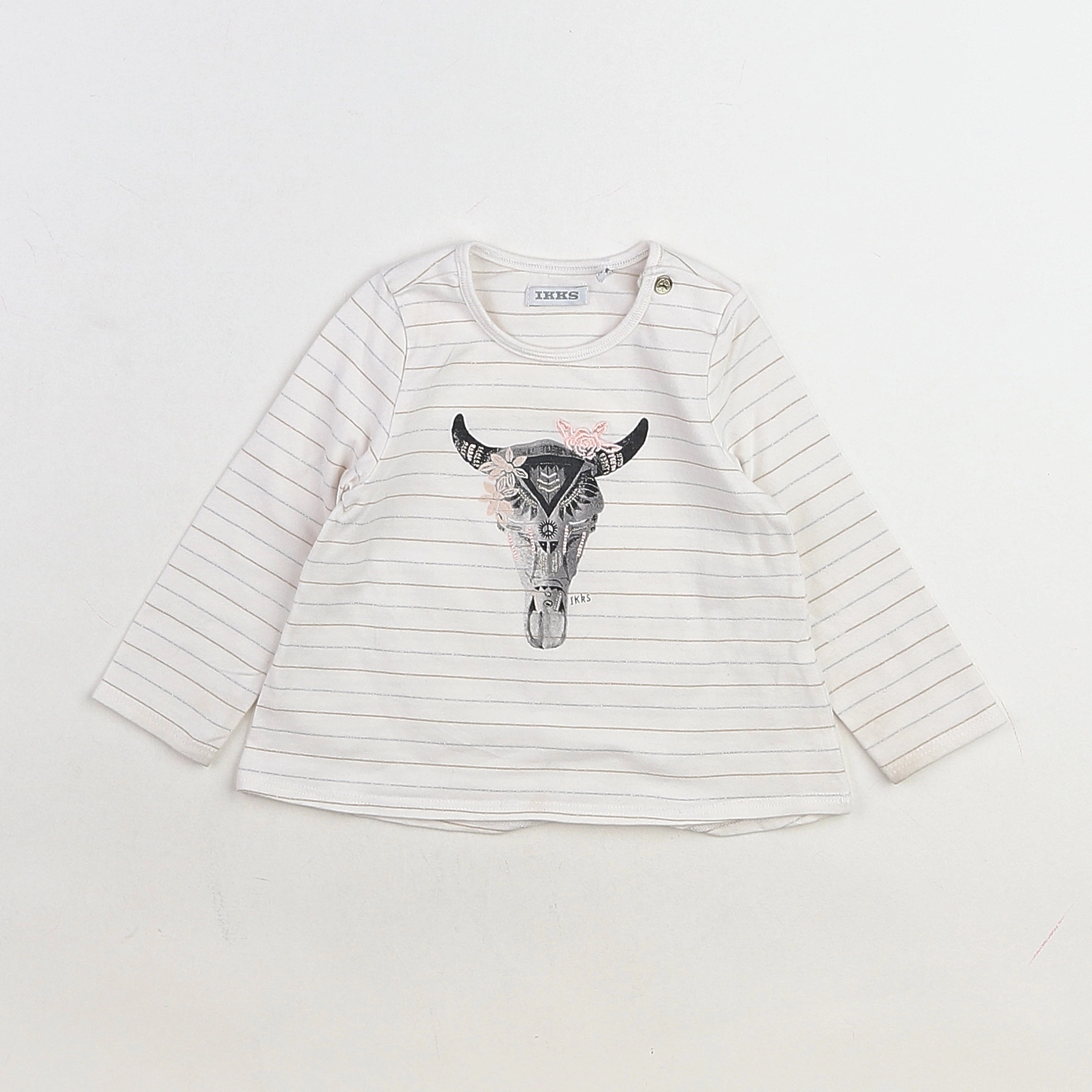 IKKS - tee-shirt blanc - 12 mois