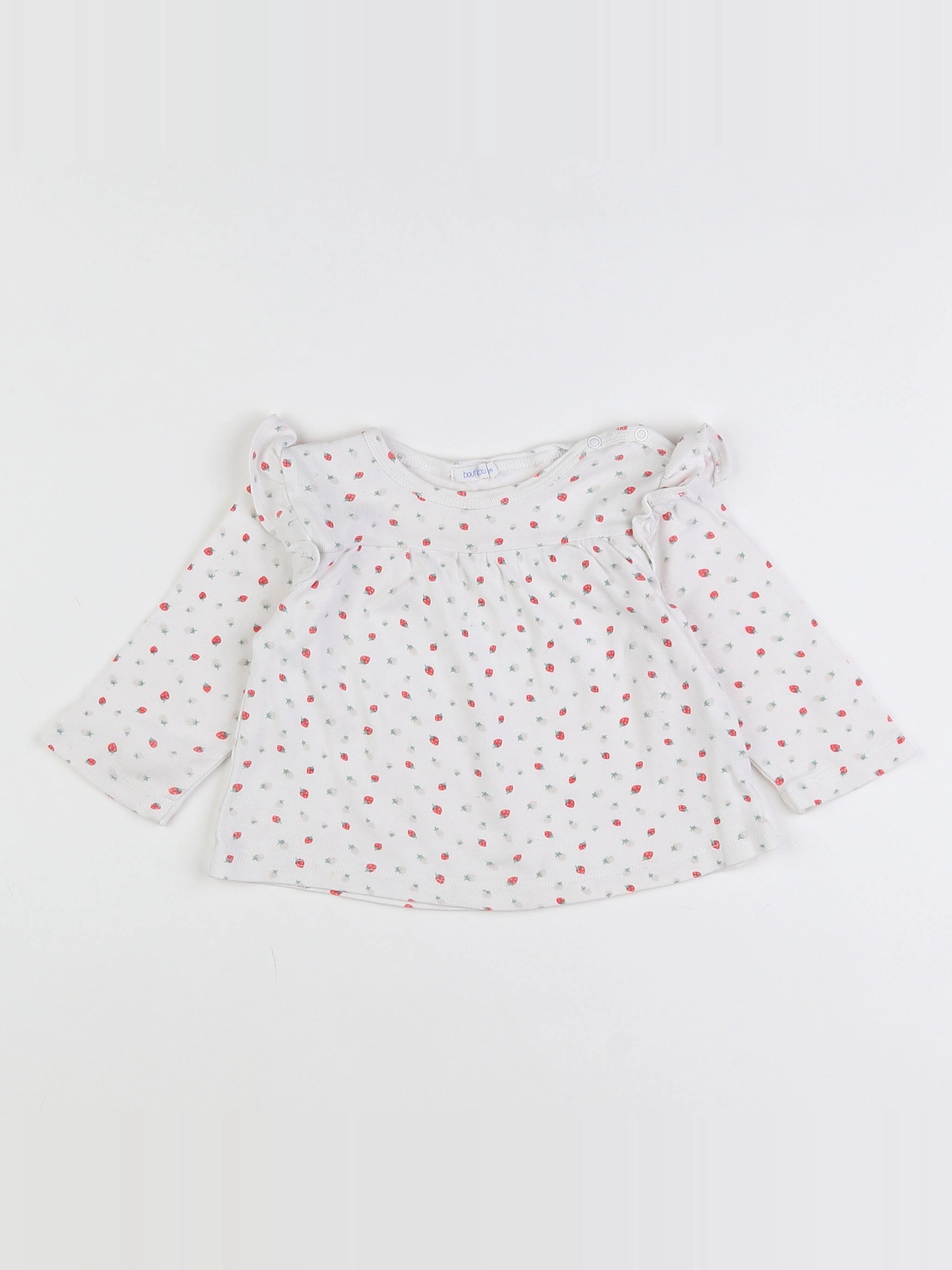 Boutchou - tee-shirt blanc - 12 mois