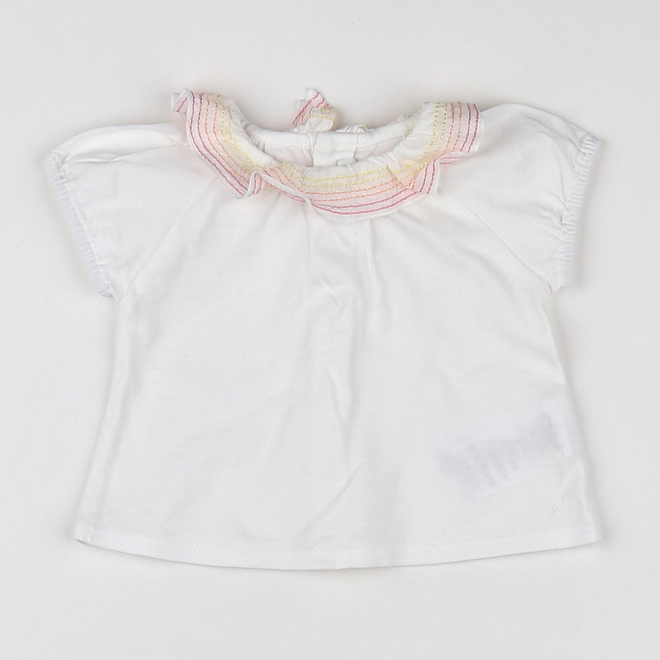 Chloé - blouse blanc - 1 mois