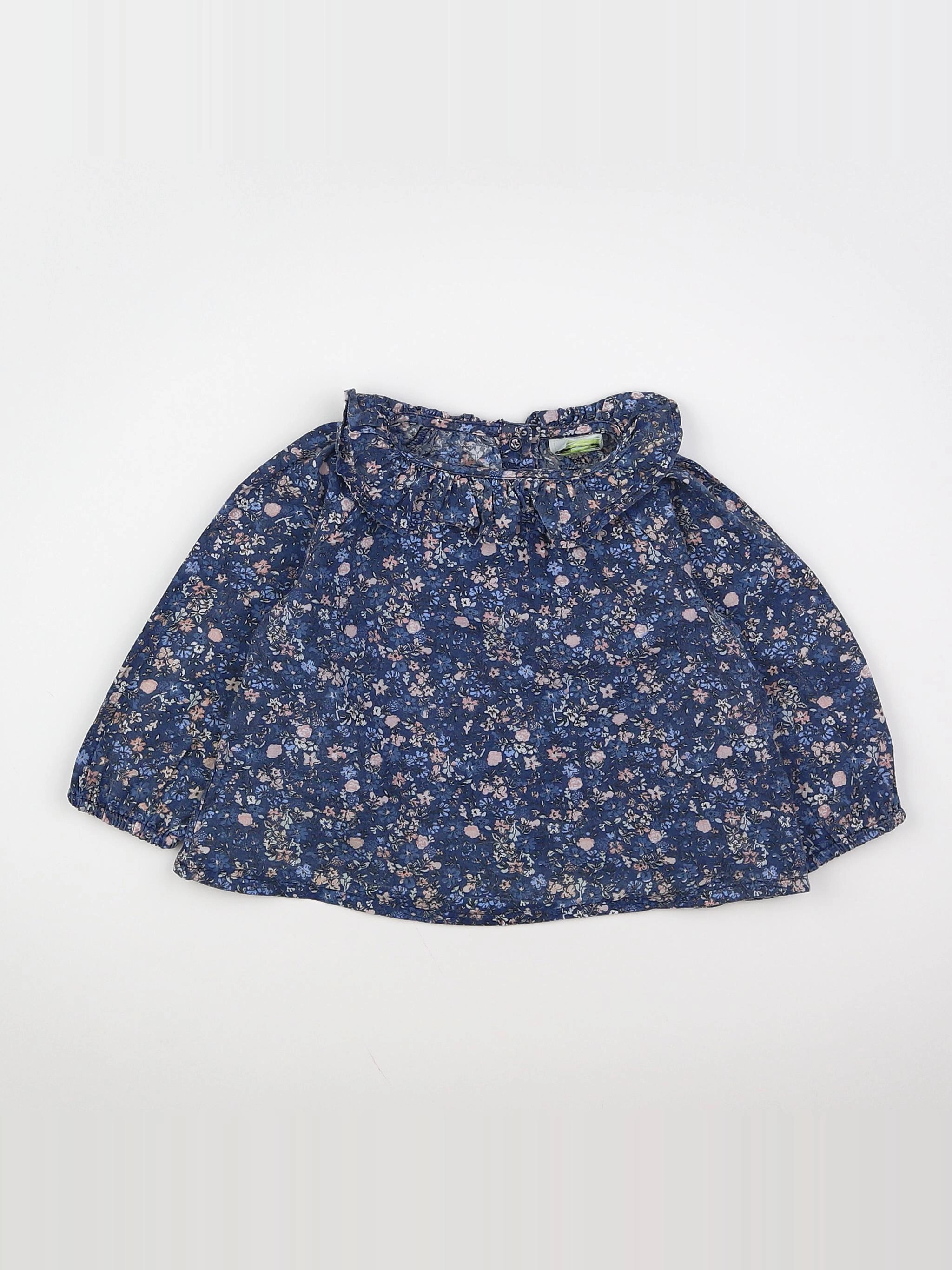 Tape à l'oeil - blouse bleu - 3 mois