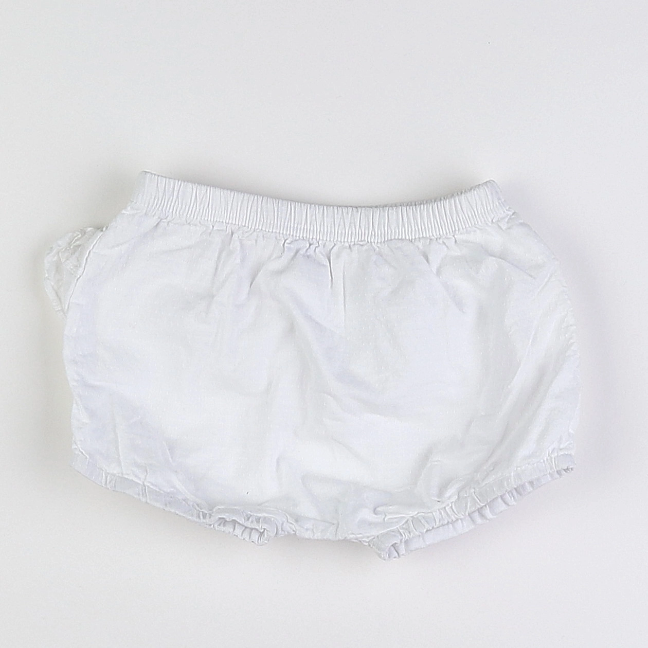 Petit Bateau - bloomer blanc - 12 mois