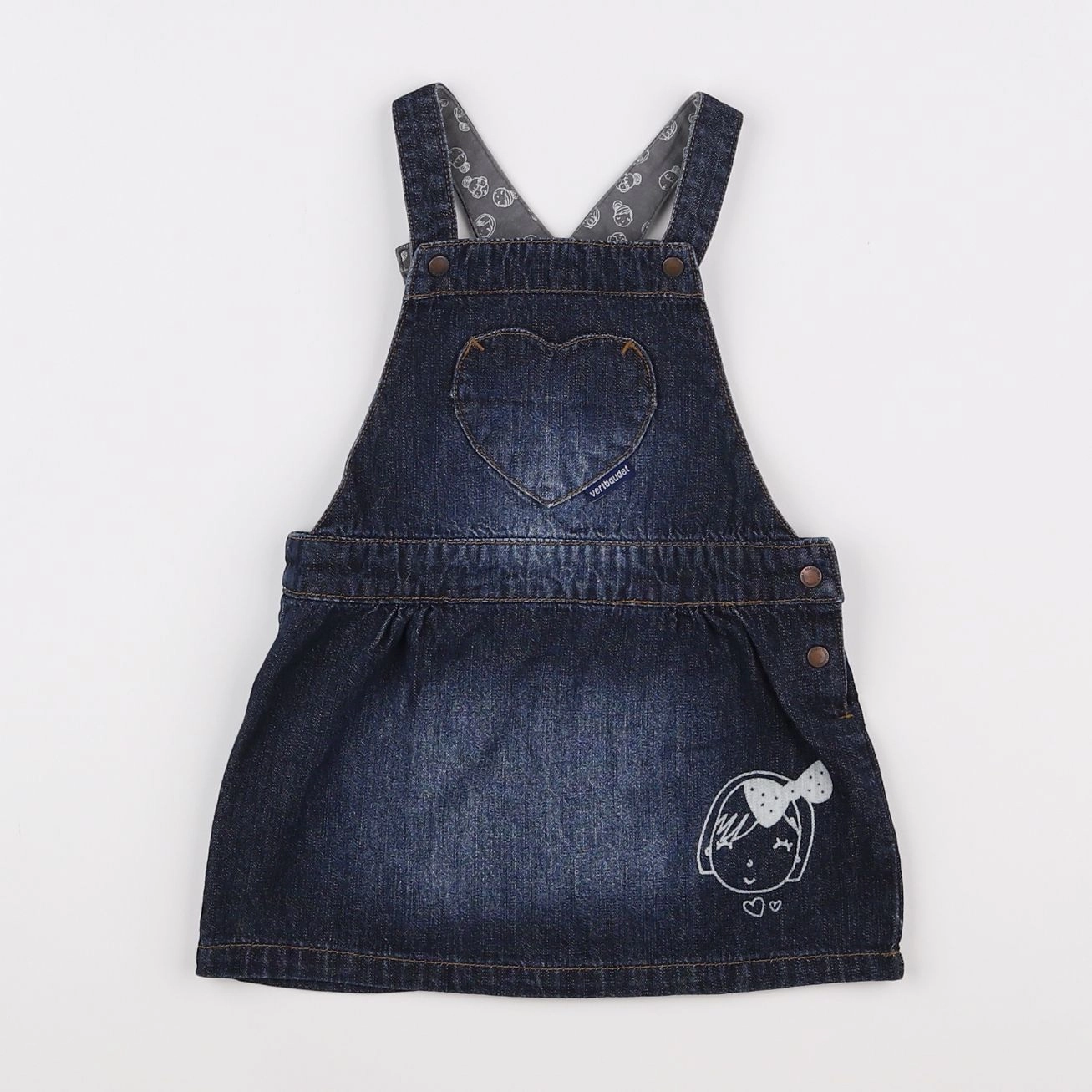 Vertbaudet - robe bleu - 2 ans
