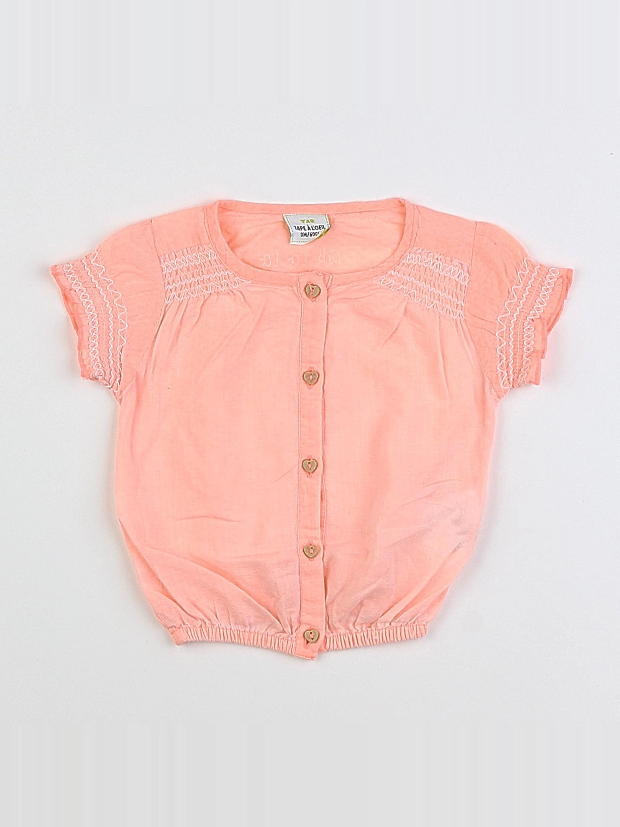 Tape à l'oeil - blouse rose - 3 mois