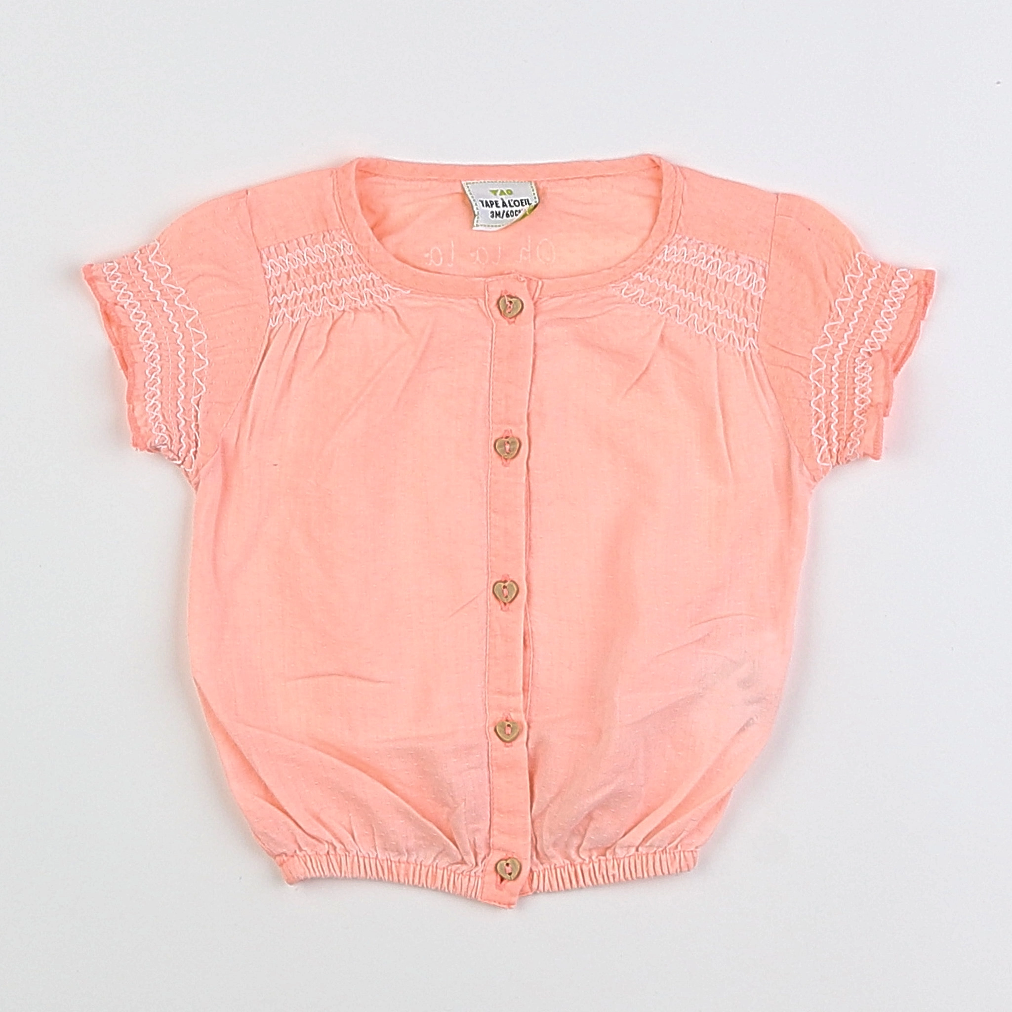 Tape à l'oeil - blouse rose - 3 mois