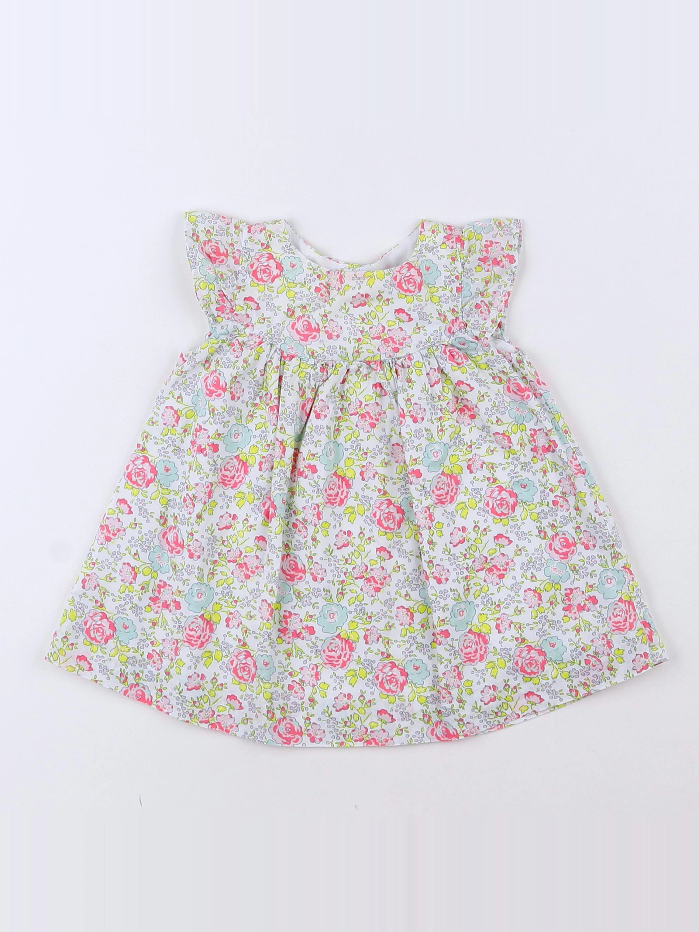 Jacadi - robe liberty blanc - 3 mois