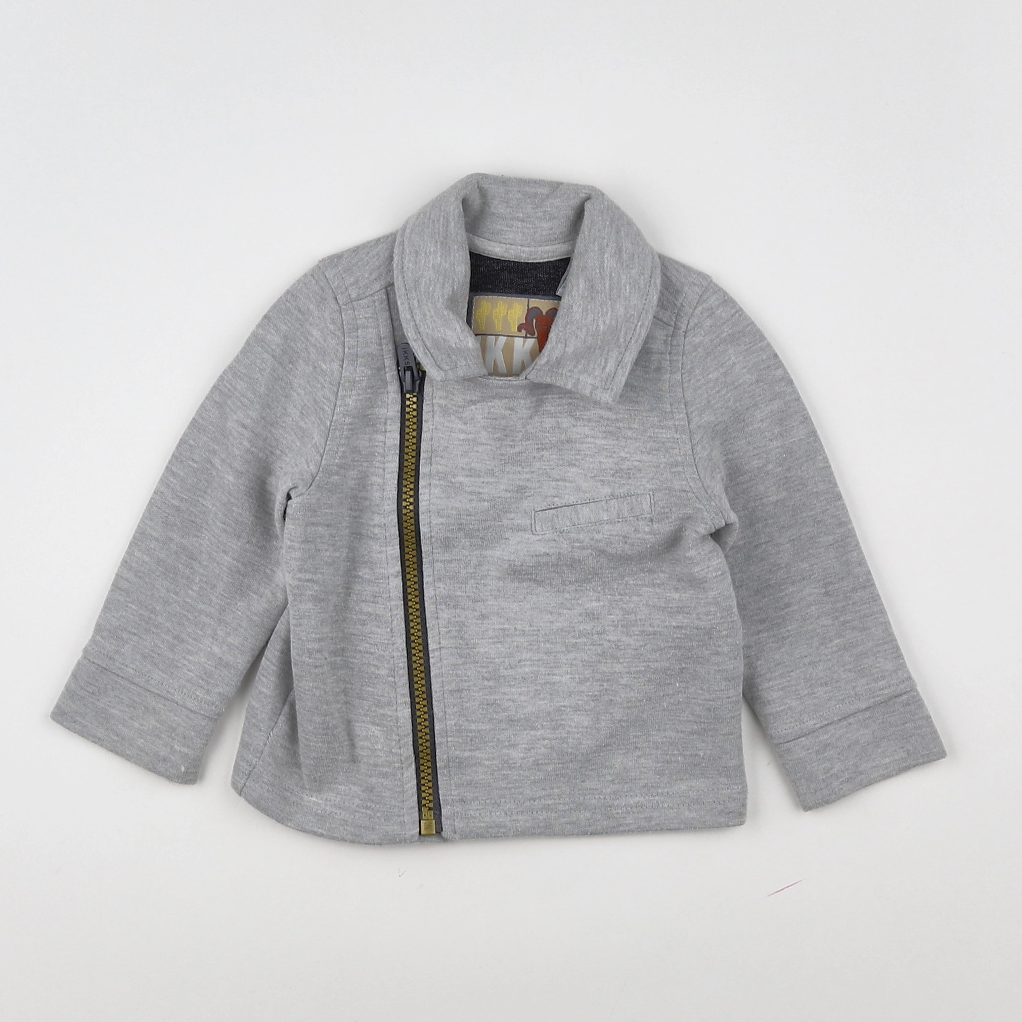 IKKS - sweat gris - 12 mois