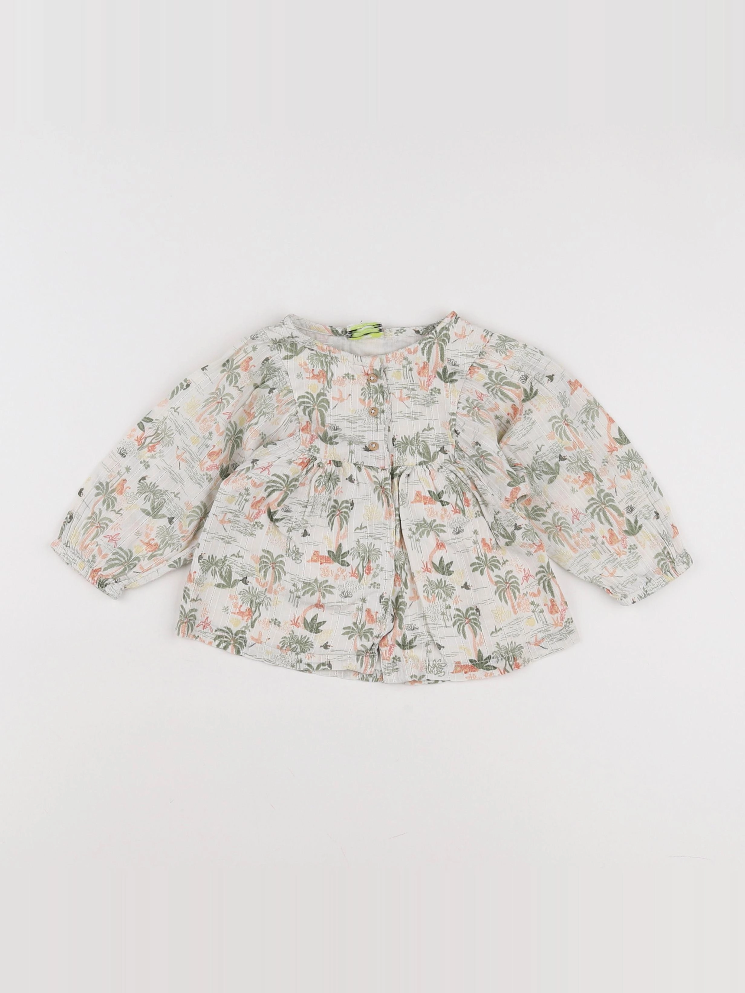 Tape à l'oeil - blouse beige, vert - 12 mois
