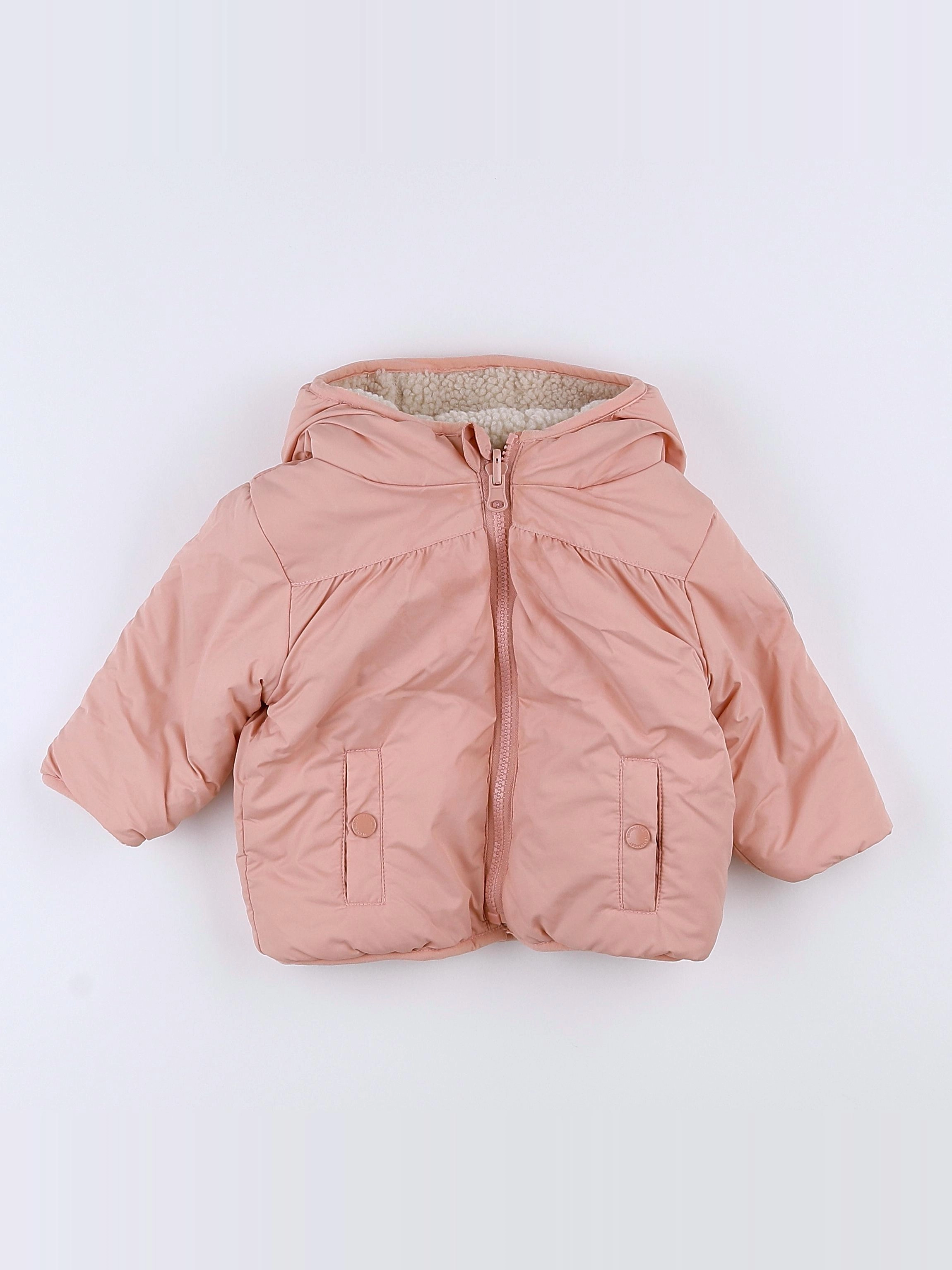 Vertbaudet - doudoune rose - 9 mois