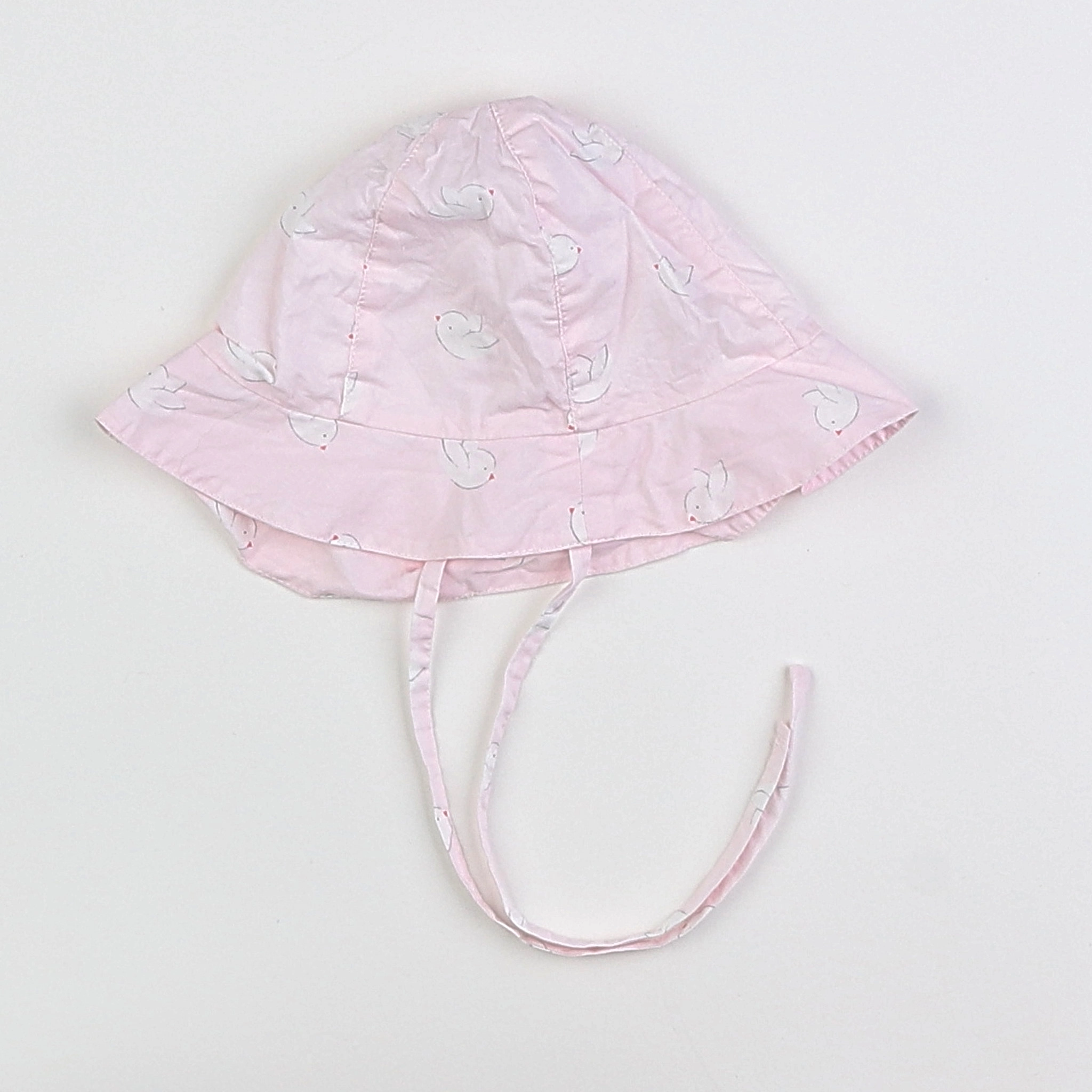 Jacadi - chapeau rose, blanc - 6 mois