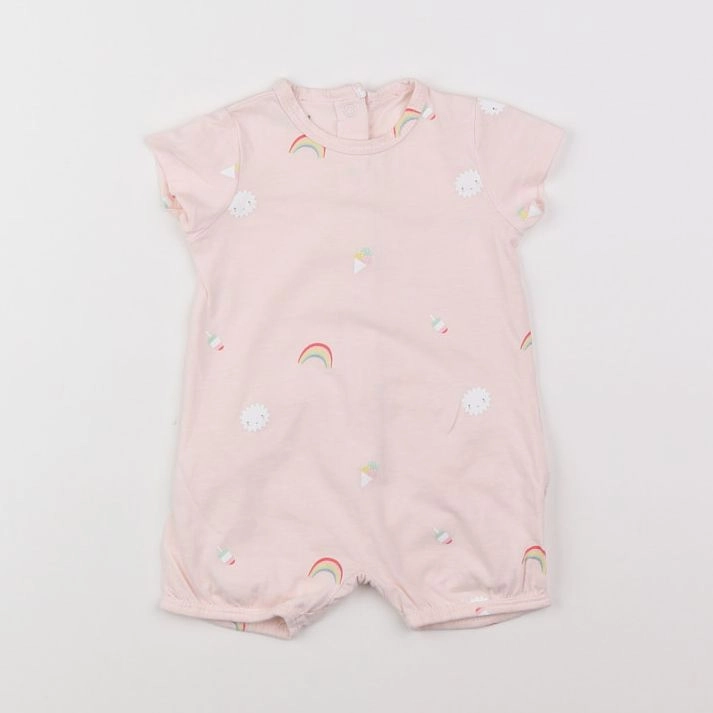 Vertbaudet - pyjama coton rose - 3 mois