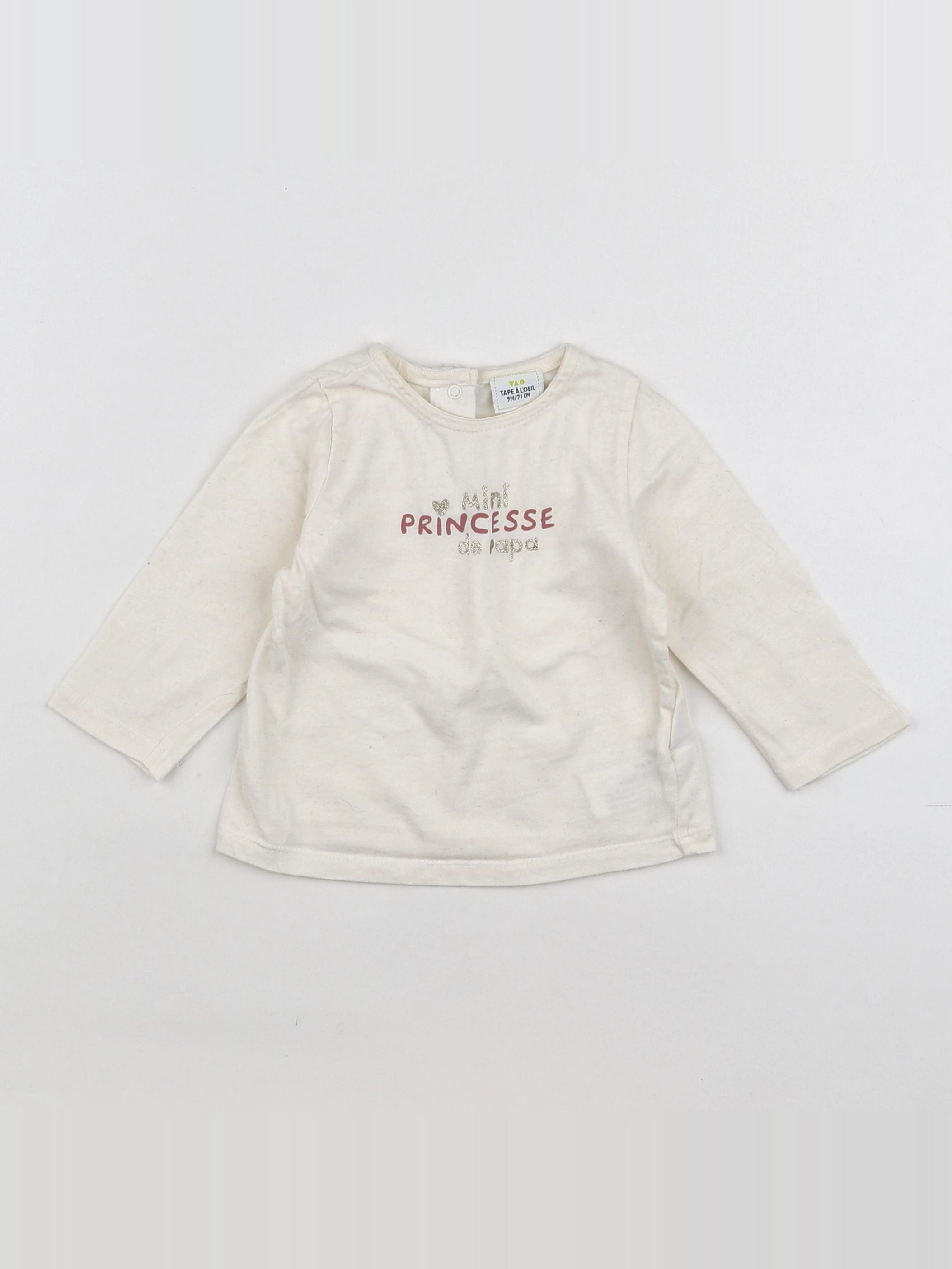 Tape à l'oeil - tee-shirt beige - 9 mois