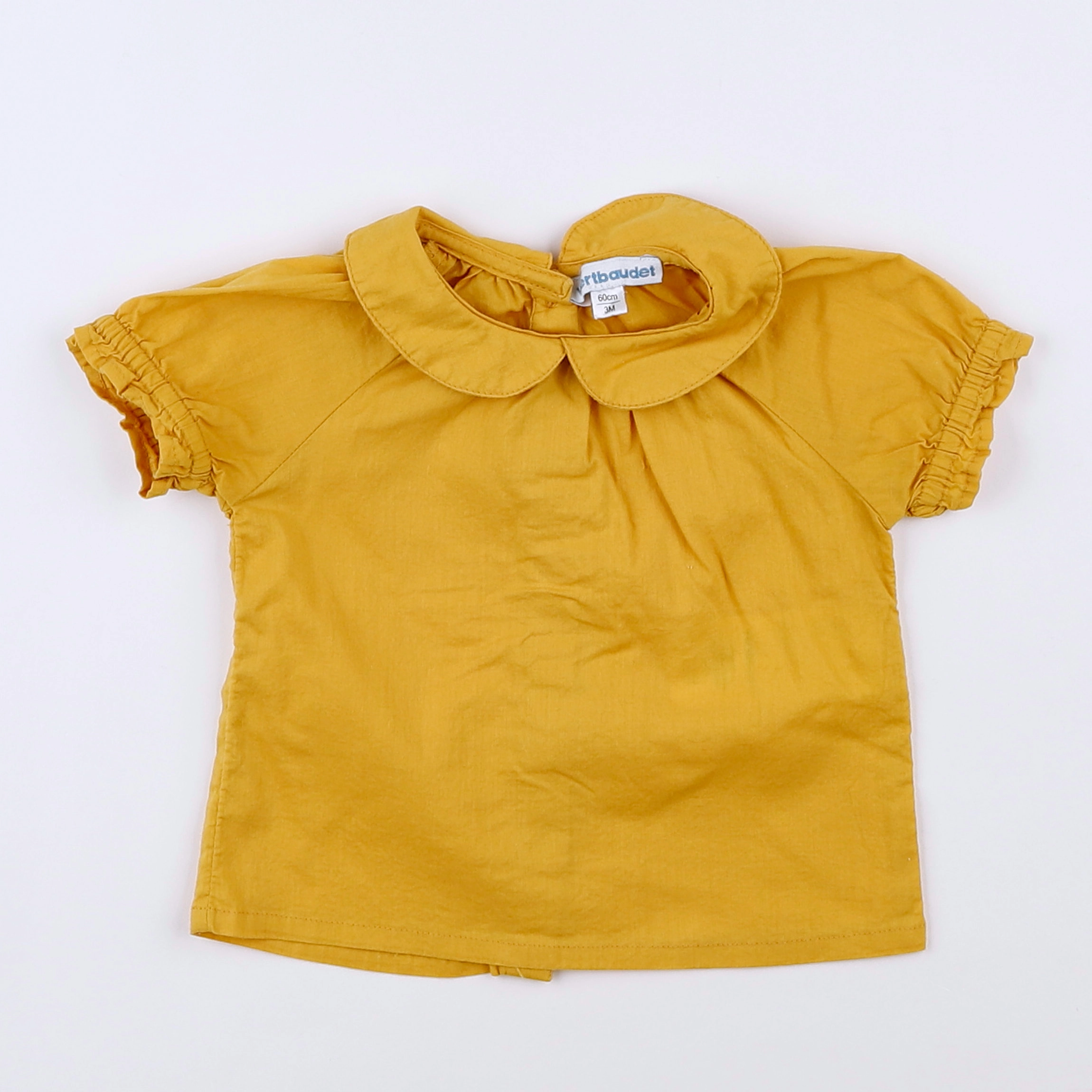 Vertbaudet - blouse jaune - 3 mois