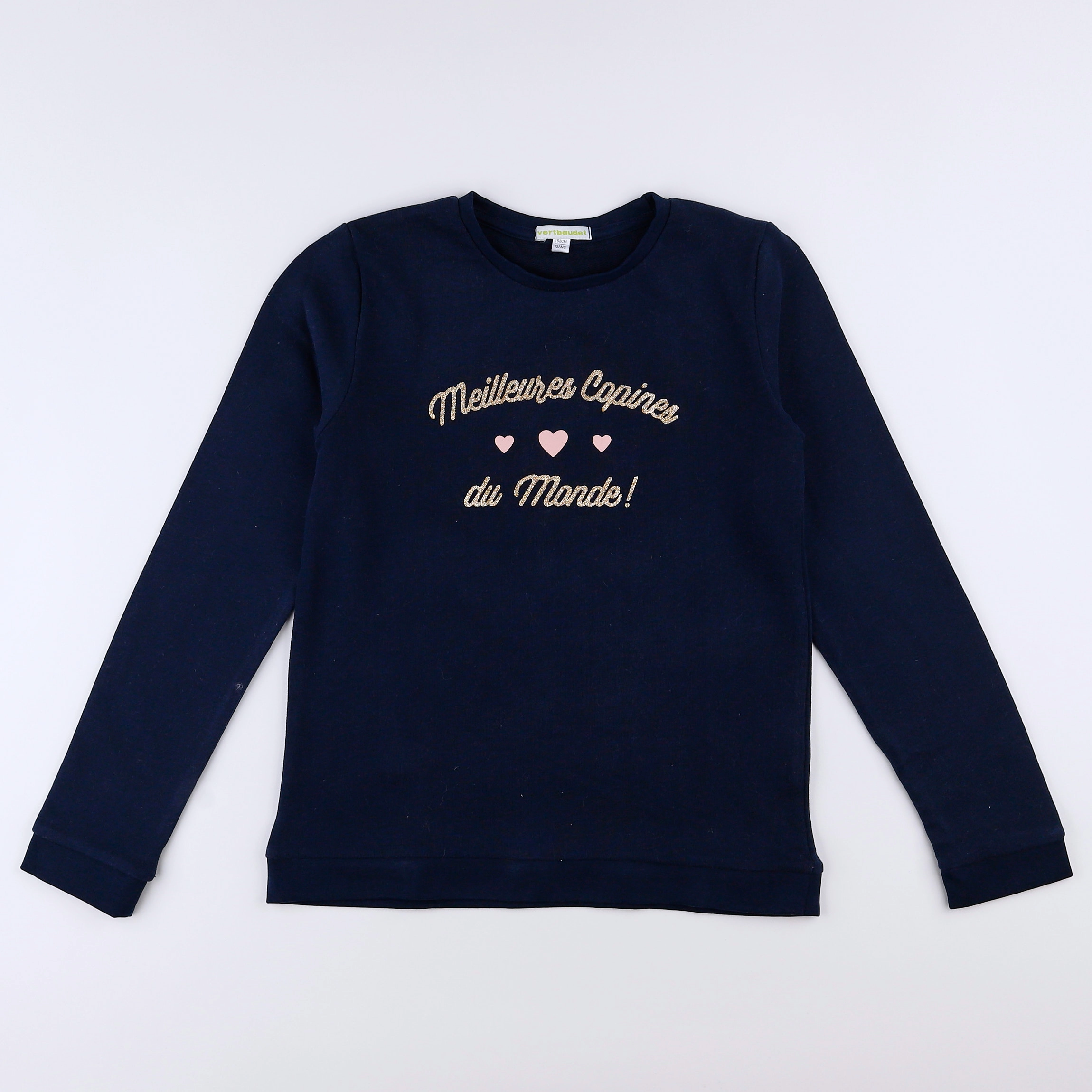 Vertbaudet - sweat bleu - 12 ans