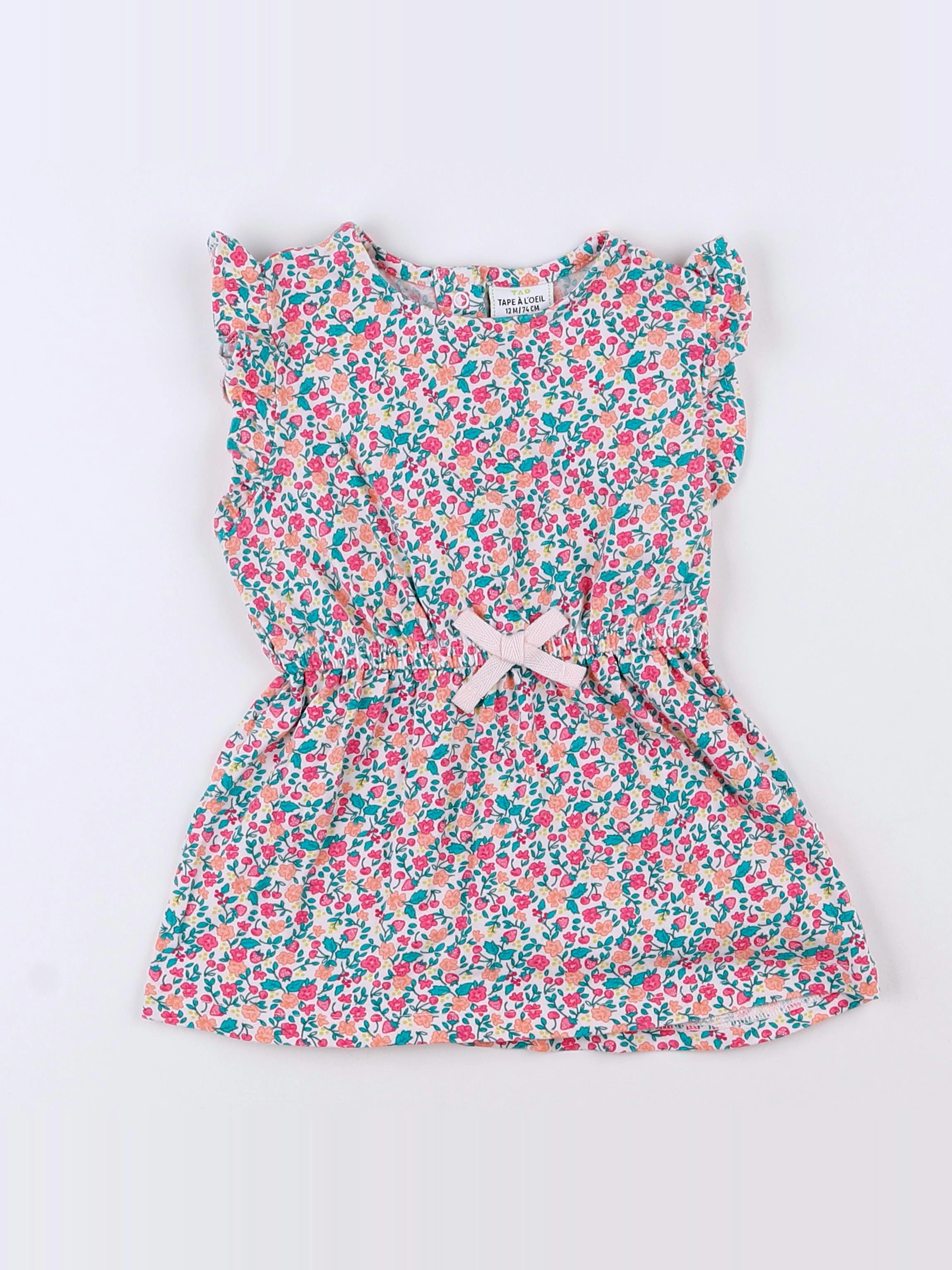 Tape à l'oeil - robe multicolore - 12 mois
