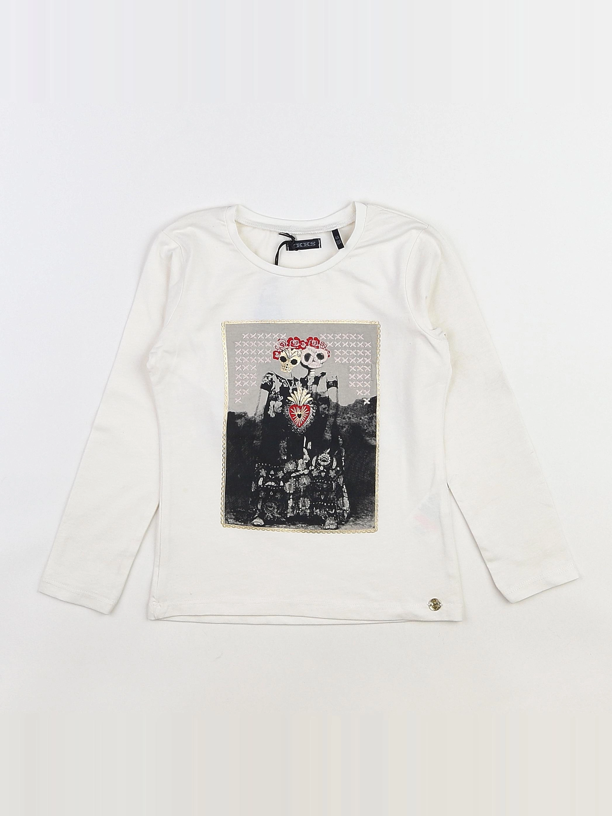 IKKS - tee-shirt blanc (neuf) - 4 ans