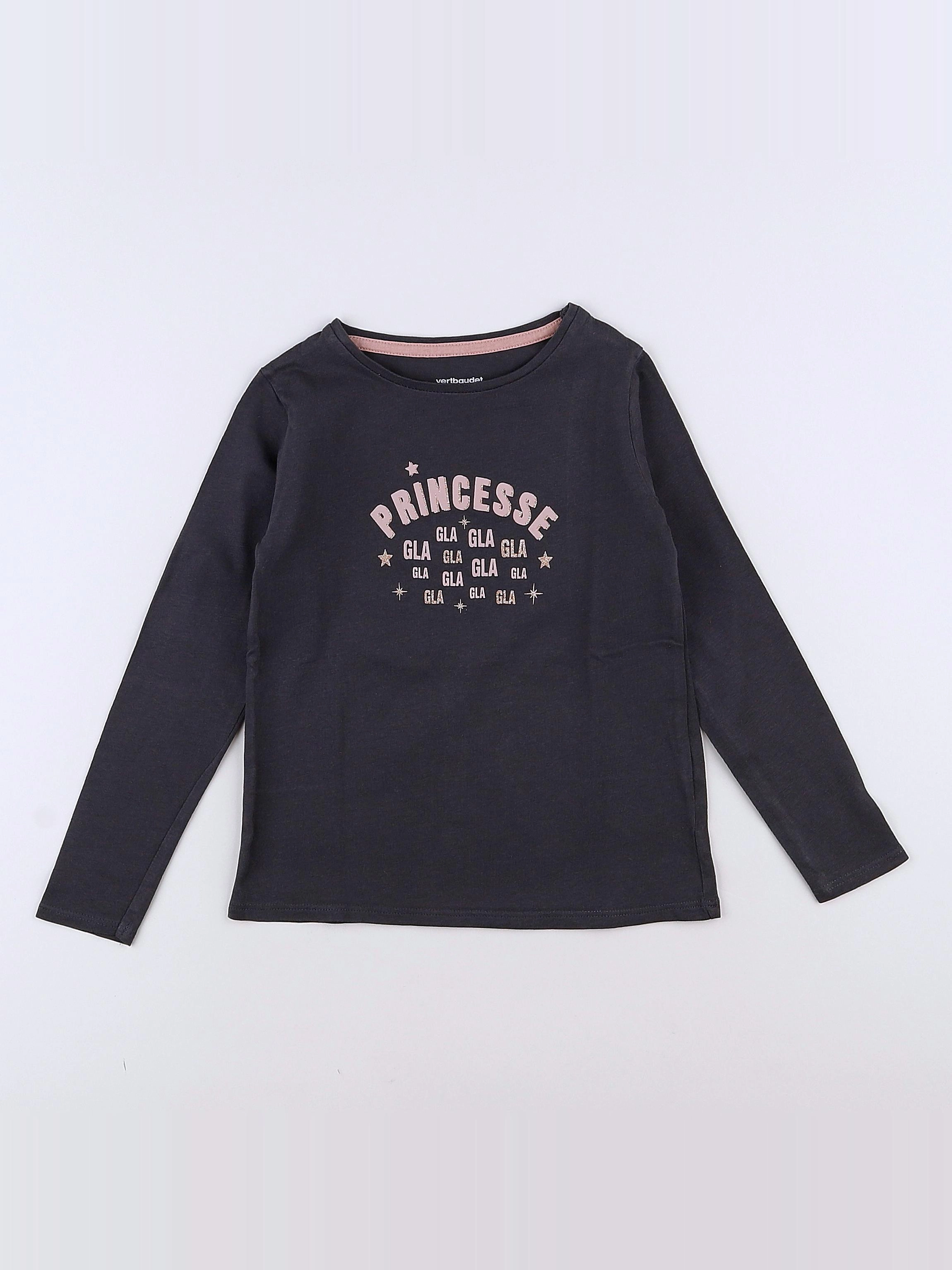 Vertbaudet - tee-shirt gris - 4 ans