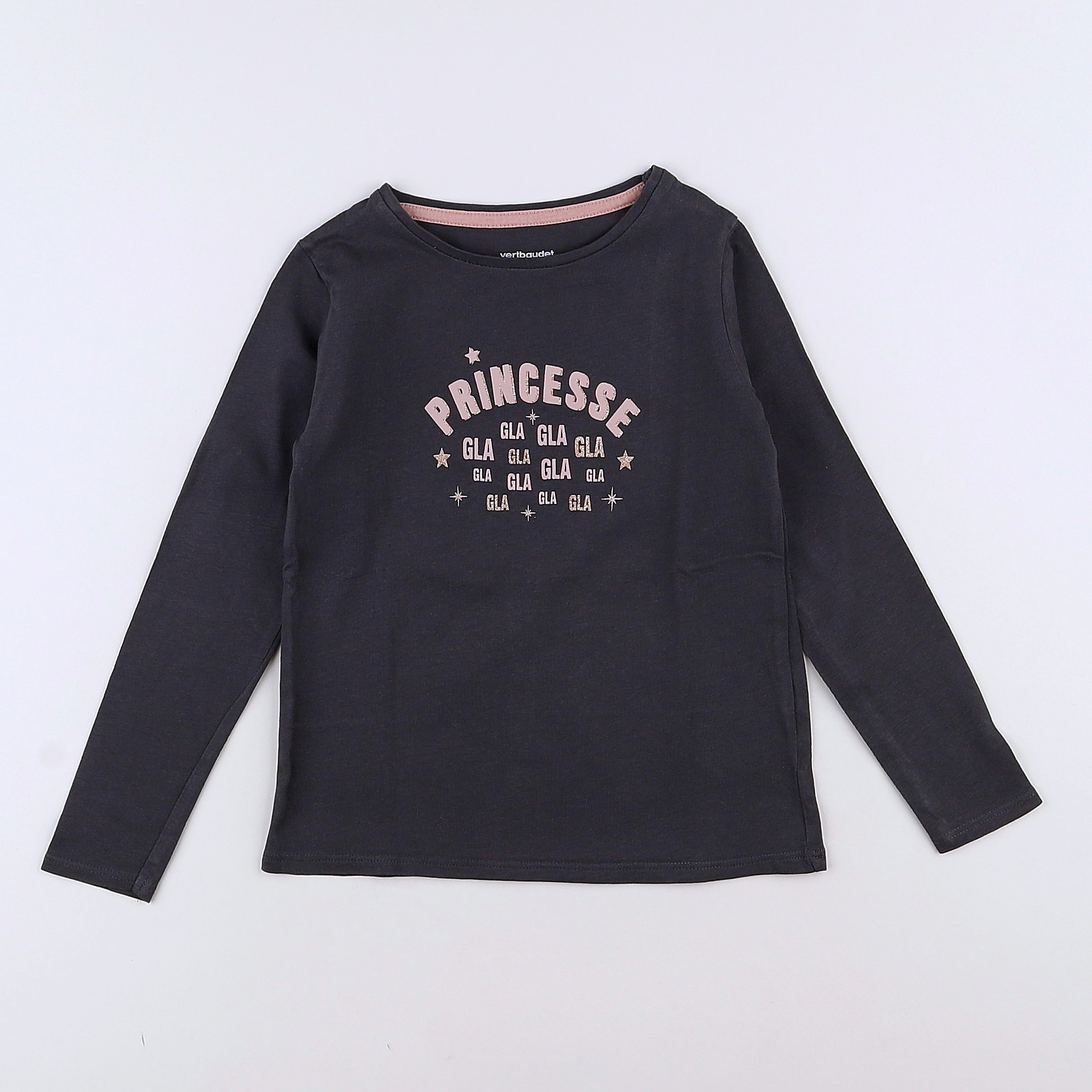 Vertbaudet - tee-shirt gris - 4 ans