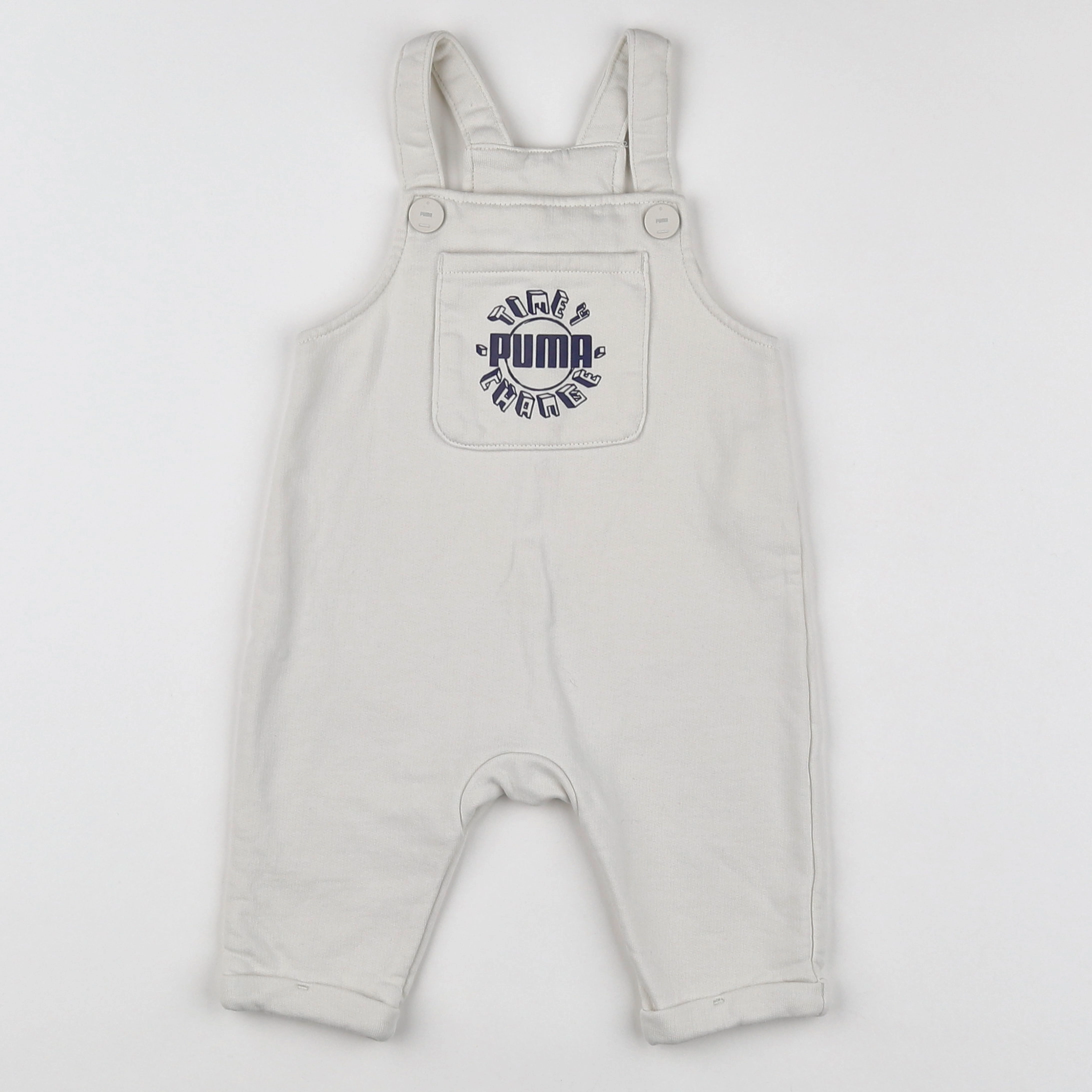 Puma - salopette beige, bleu - 3/6 mois