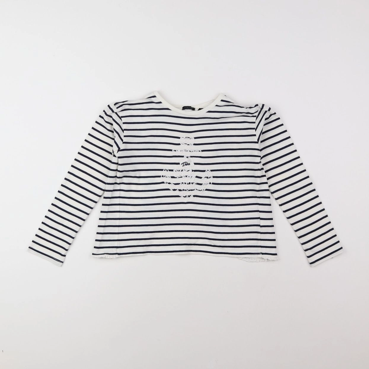 IKKS - tee-shirt bleu, blanc - 8 ans