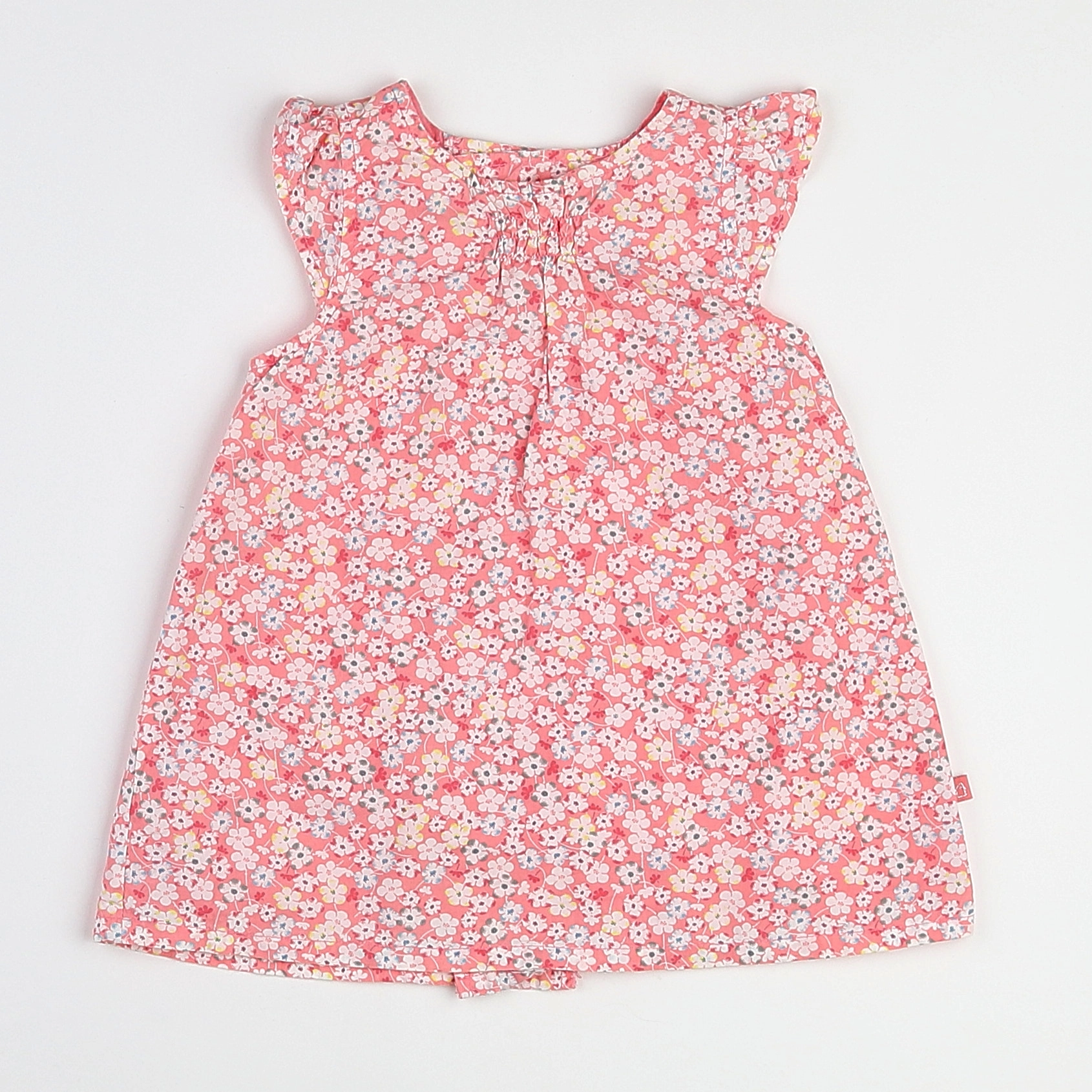 Cadet Rousselle - robe rose, bleu - 6 mois