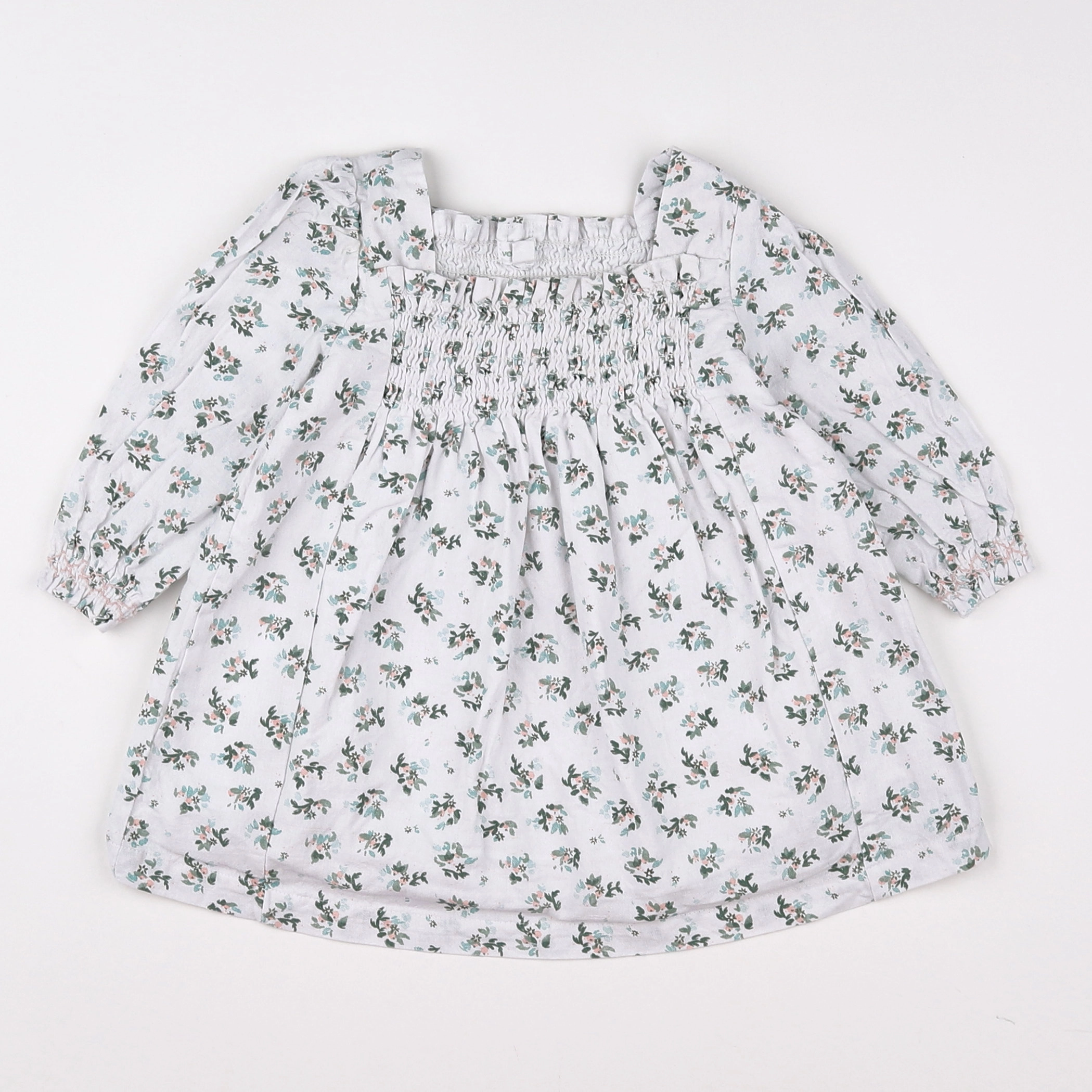 Vertbaudet - robe blanc - 9 mois