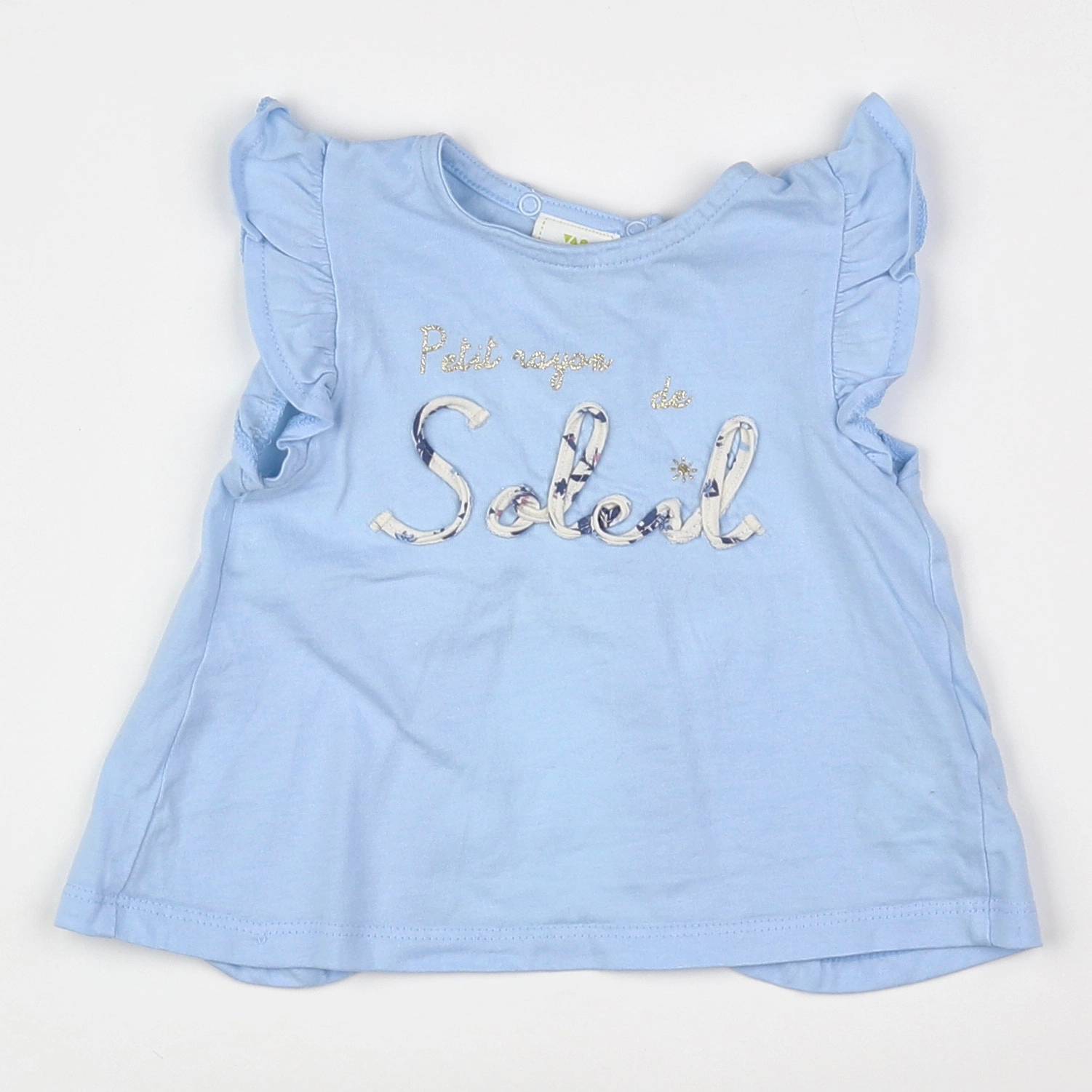 Tape à l'oeil - tee-shirt bleu - 9 mois