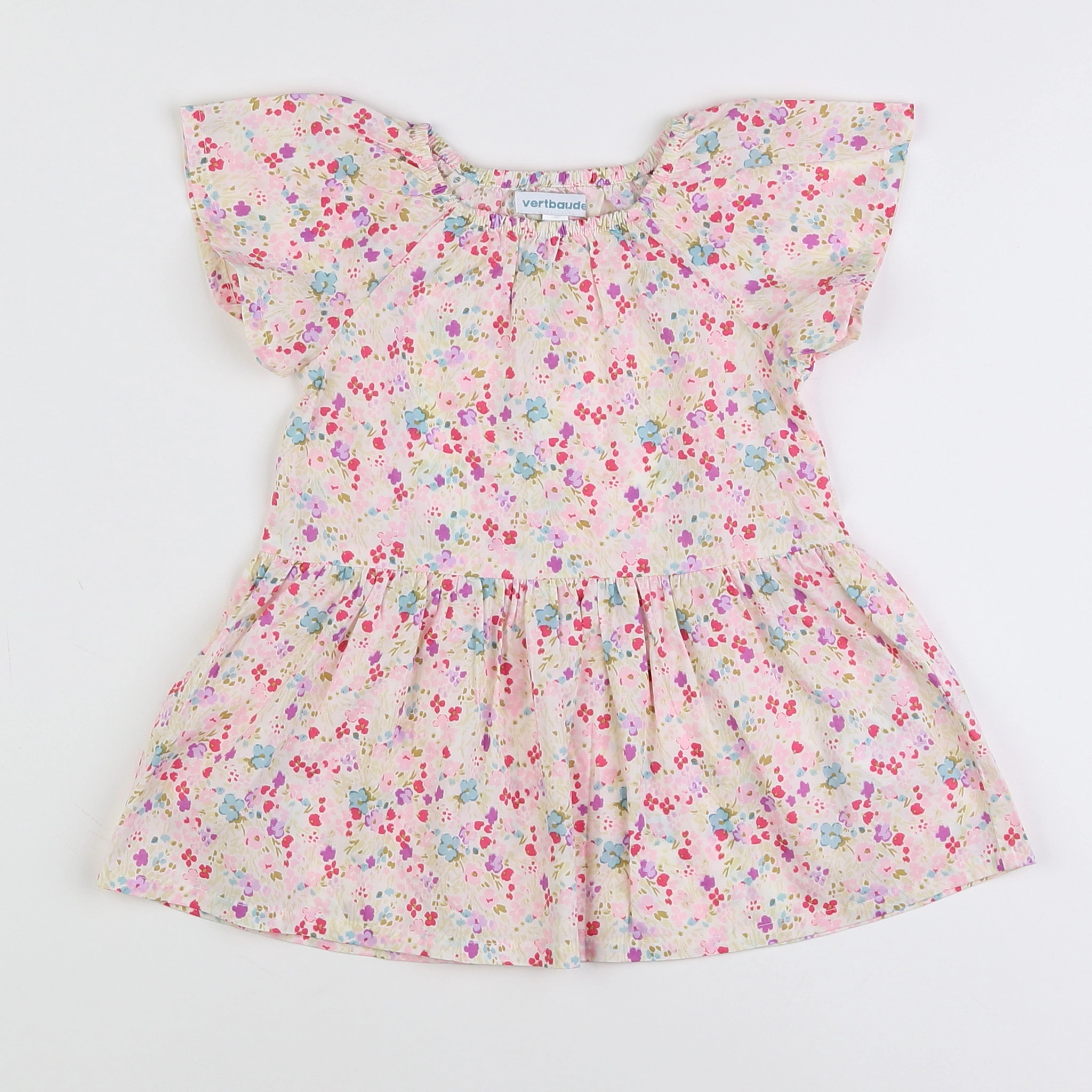 Vertbaudet - robe multicolore - 12 mois