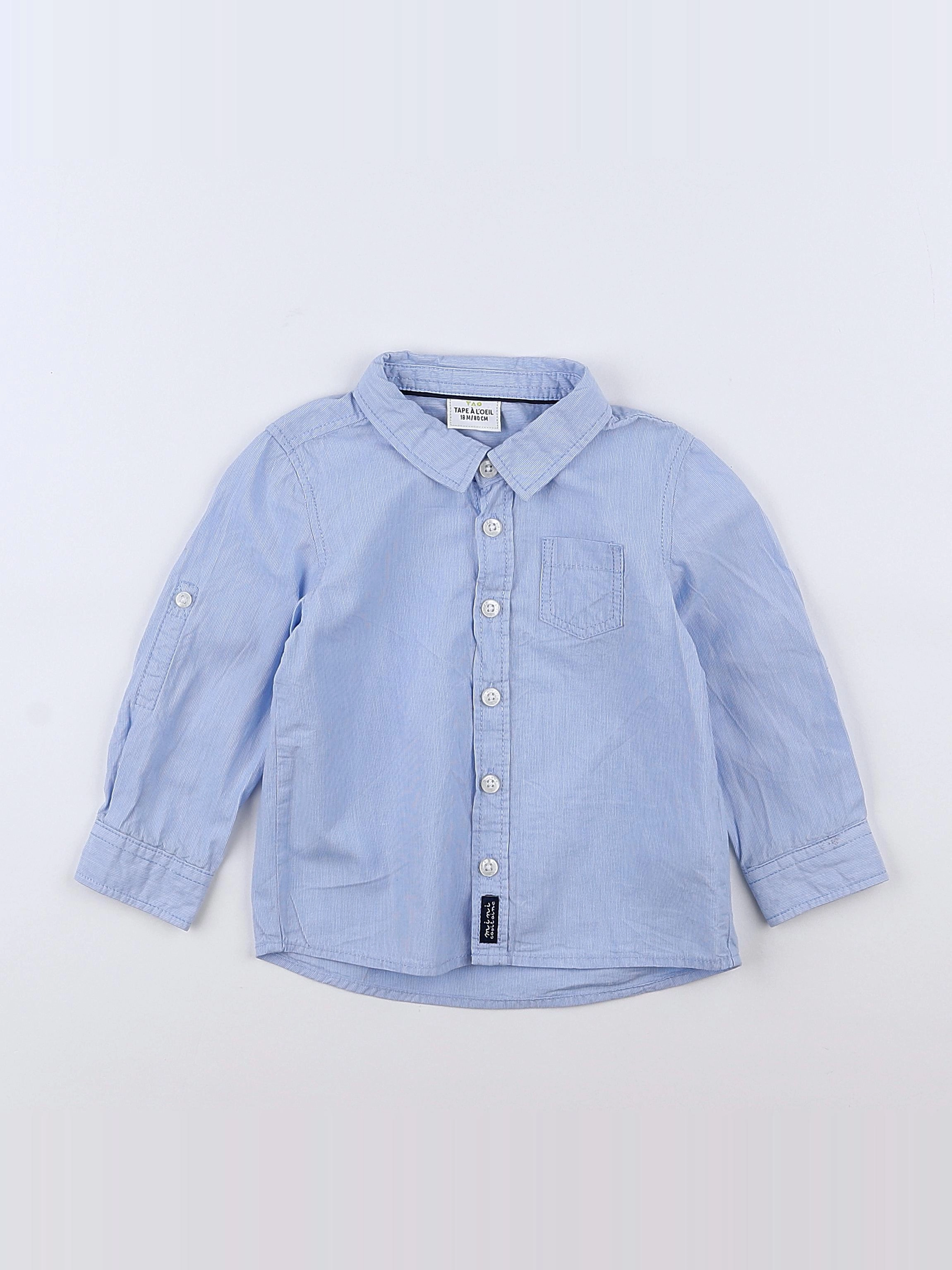 Tape à l'oeil - chemise bleu - 18 mois