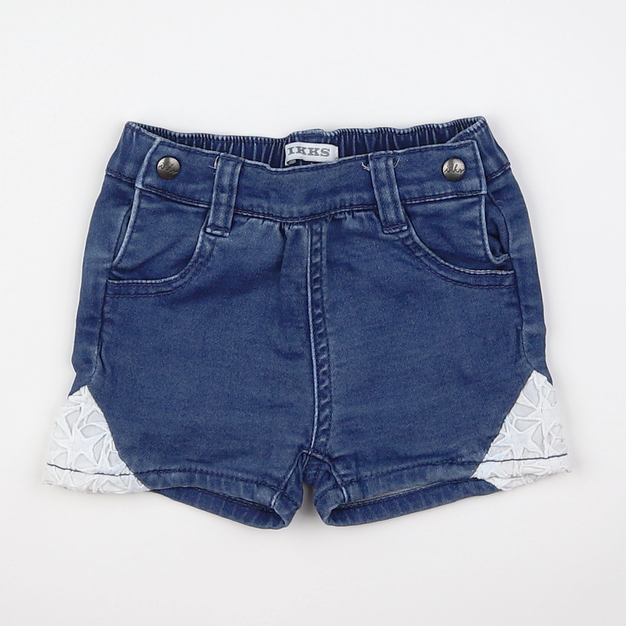 IKKS - short bleu - 12 mois