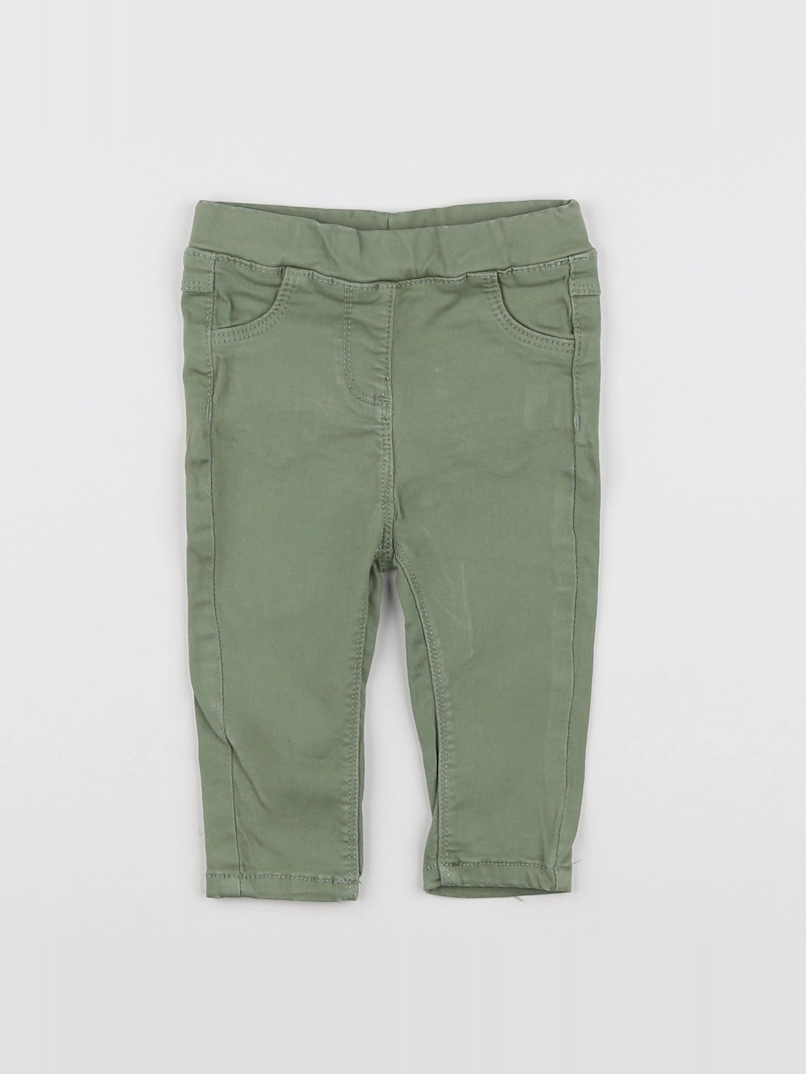Tape à l'oeil - jegging vert - 6 mois