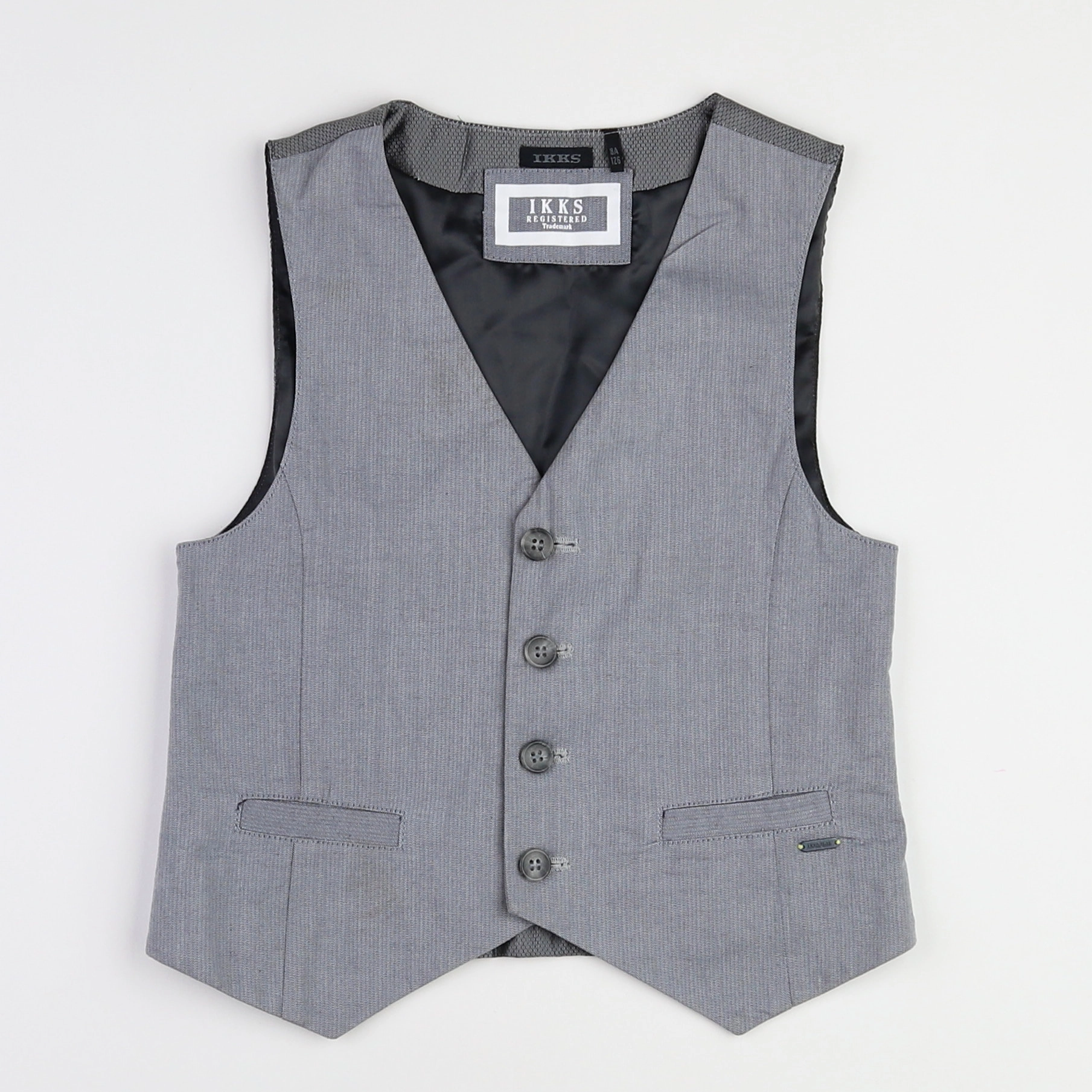 IKKS - gilet gris - 8 ans