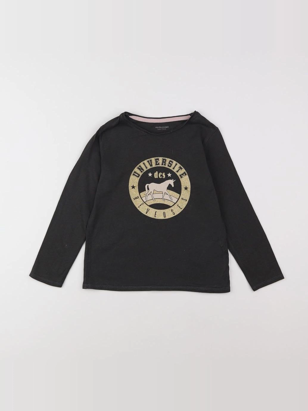 Vertbaudet - tee-shirt gris - 6 ans