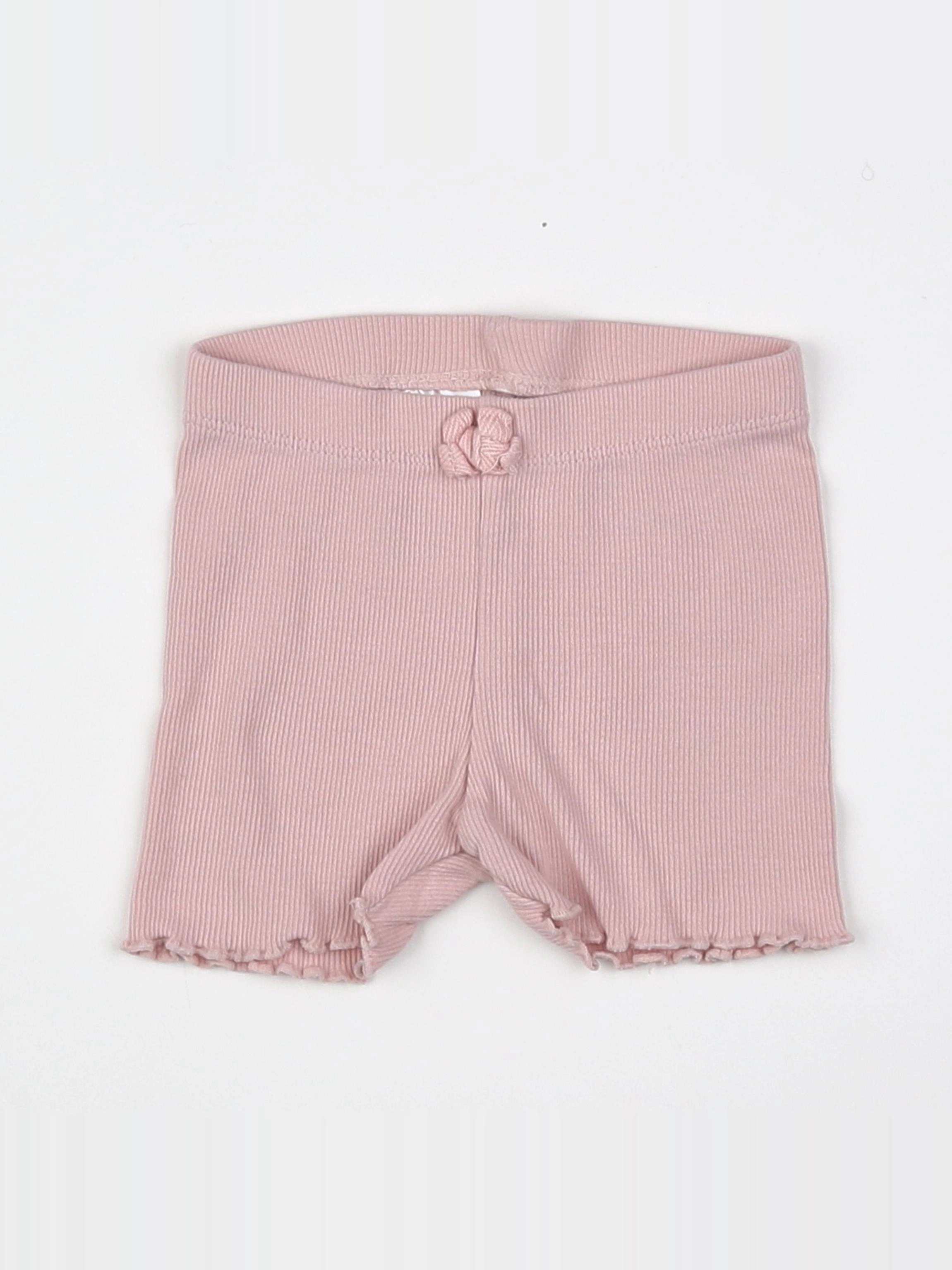 H&M - short rose - 3/6 mois