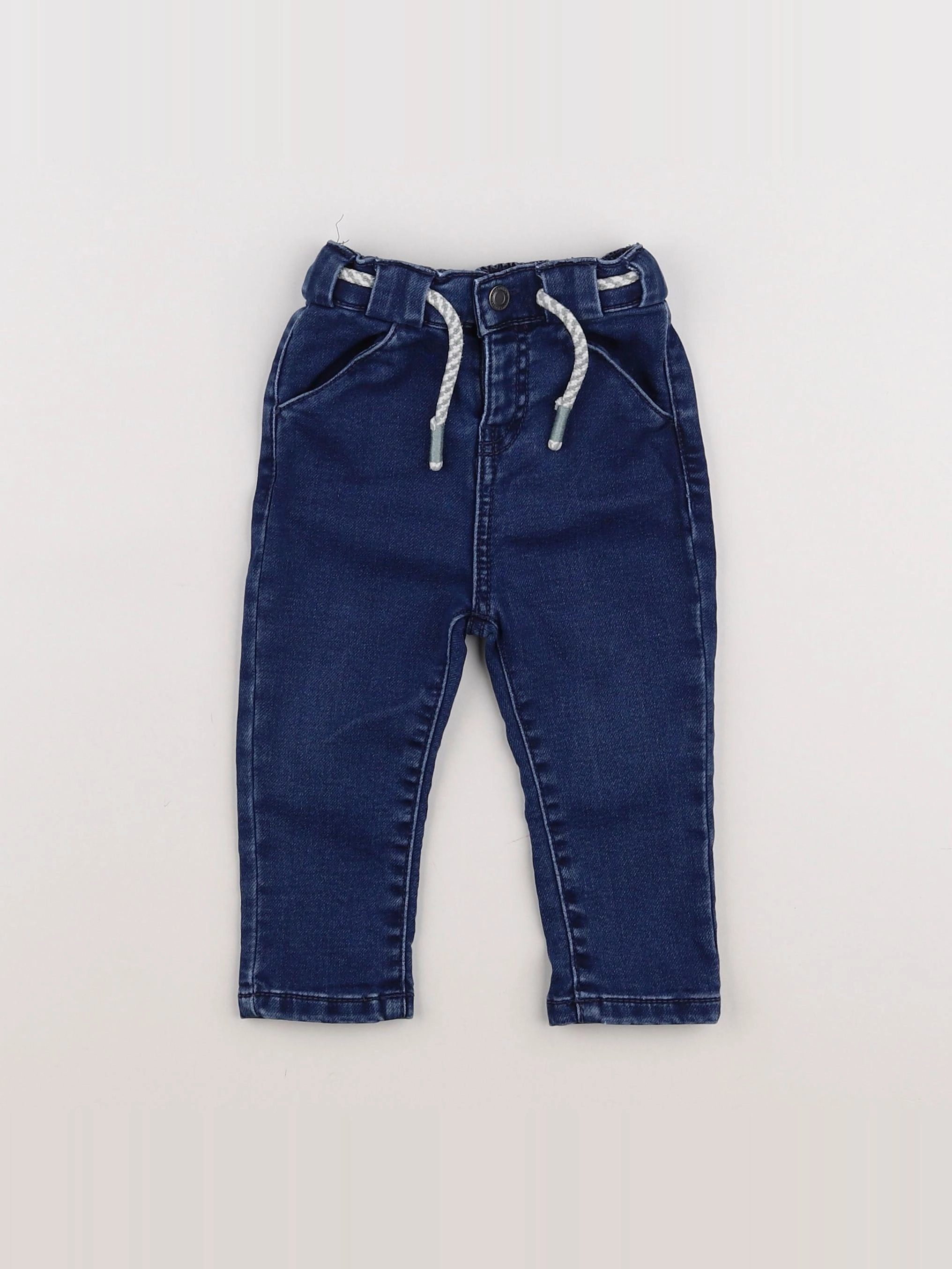 Vertbaudet - pantalon bleu - 9 mois