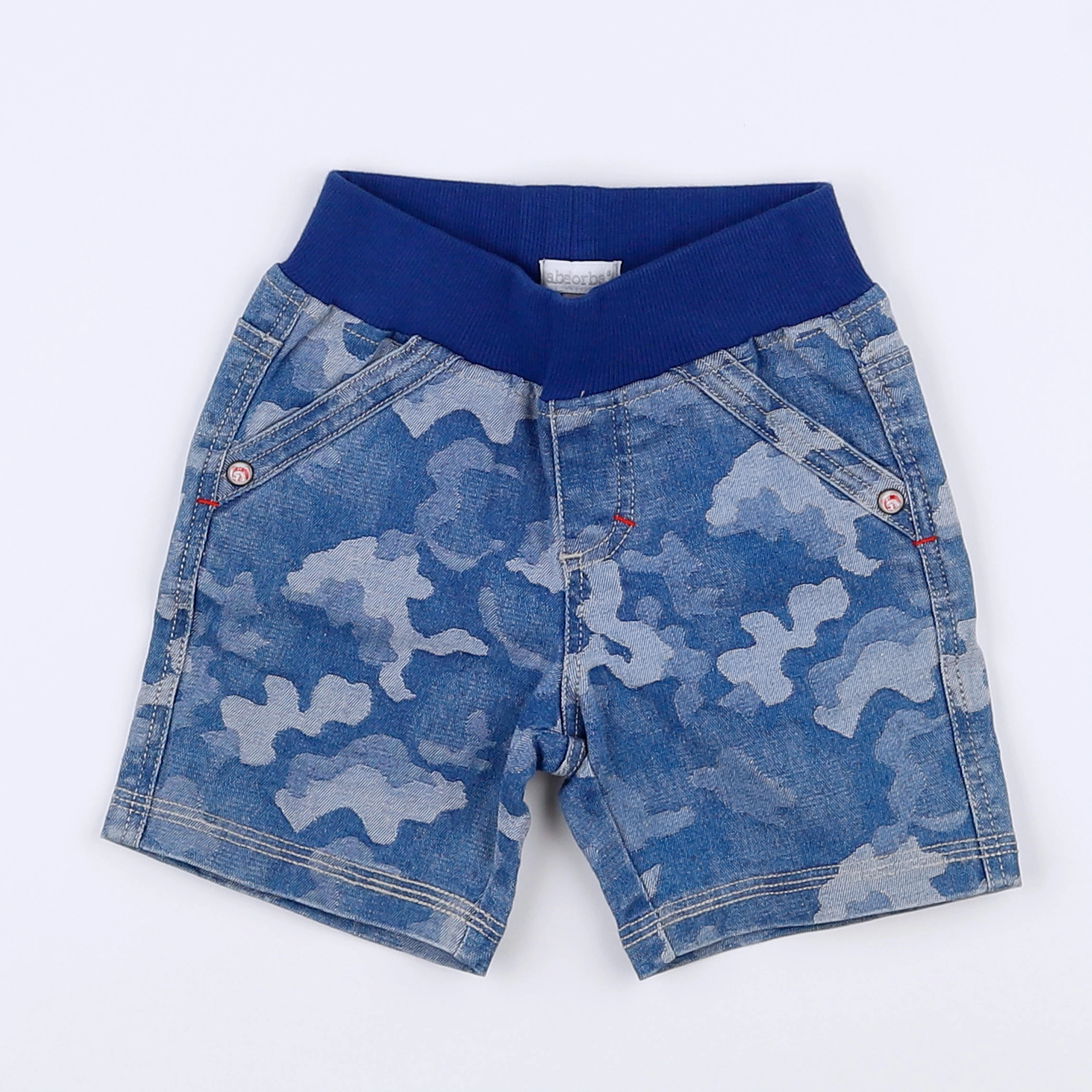 Absorba - short bleu - 6 mois