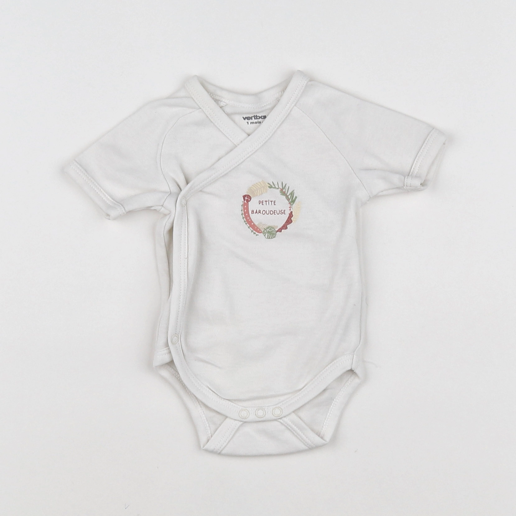 Vertbaudet - body blanc - 1 mois