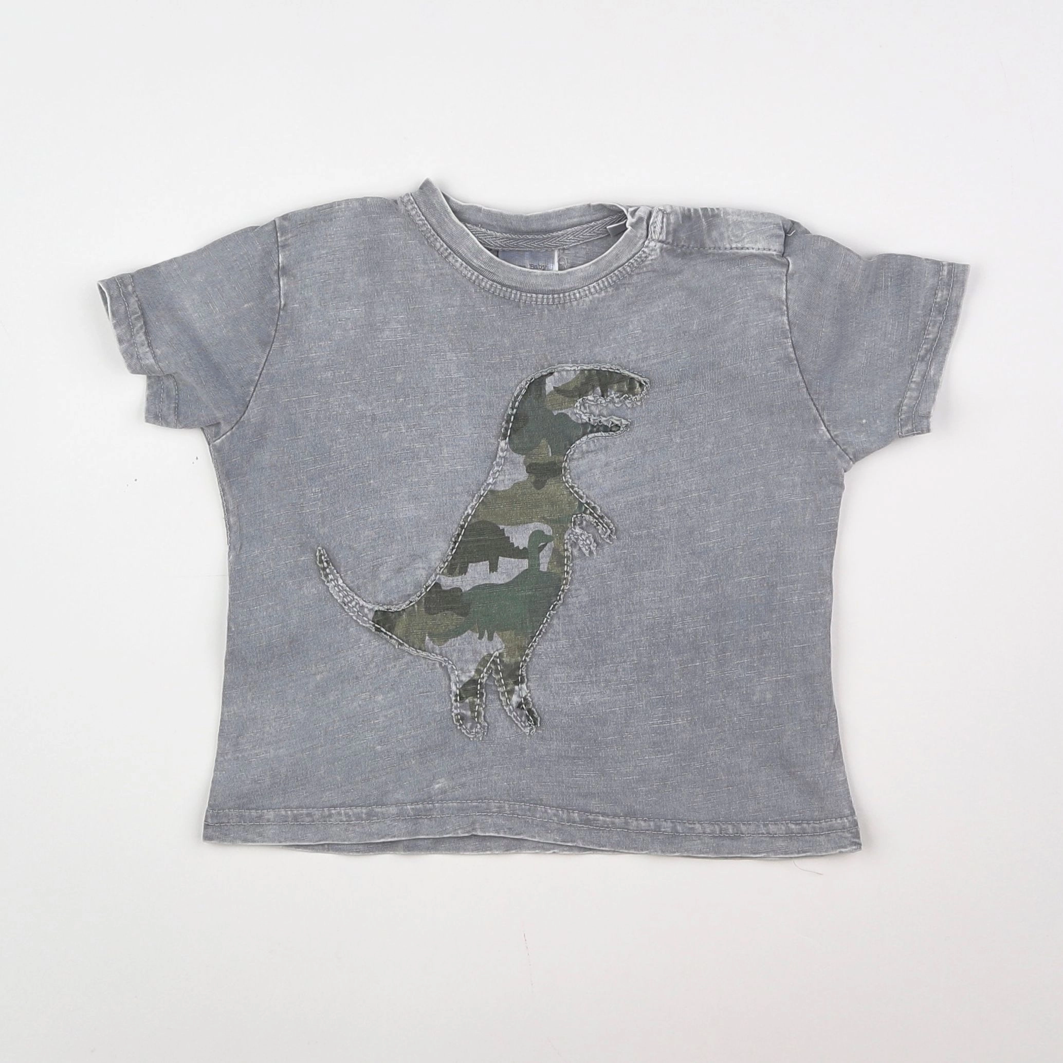 Zara - tee-shirt gris - 6/9 mois