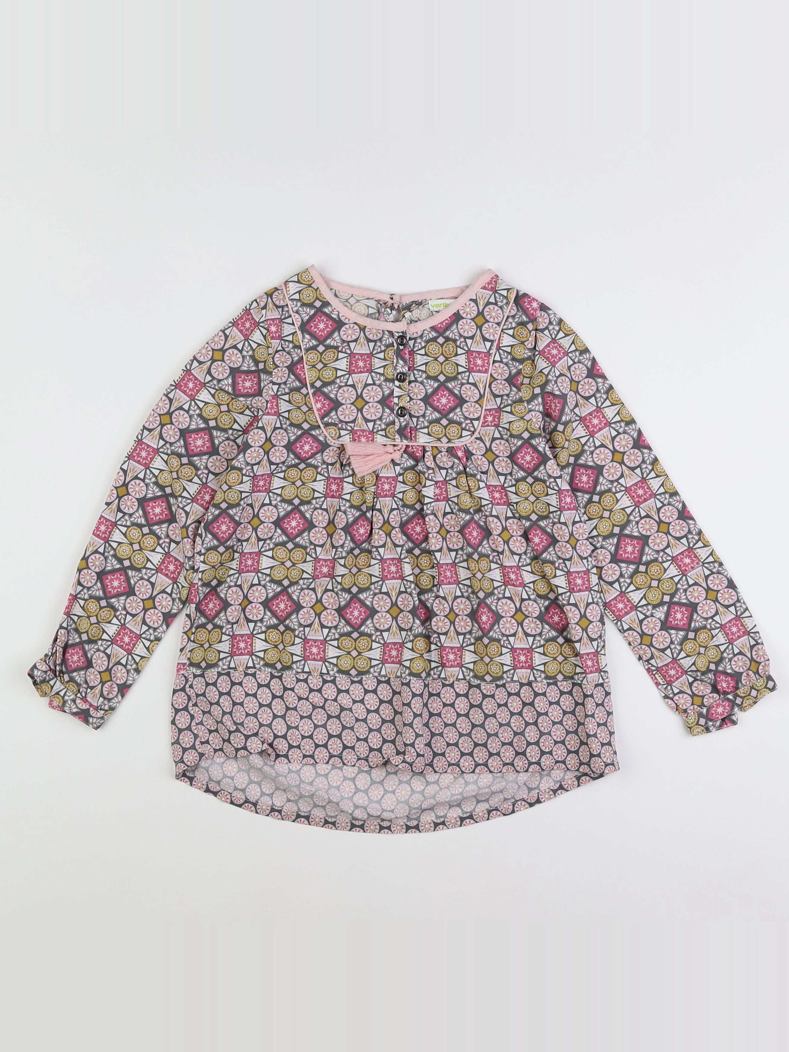 Vertbaudet - blouse multicolore - 6 ans