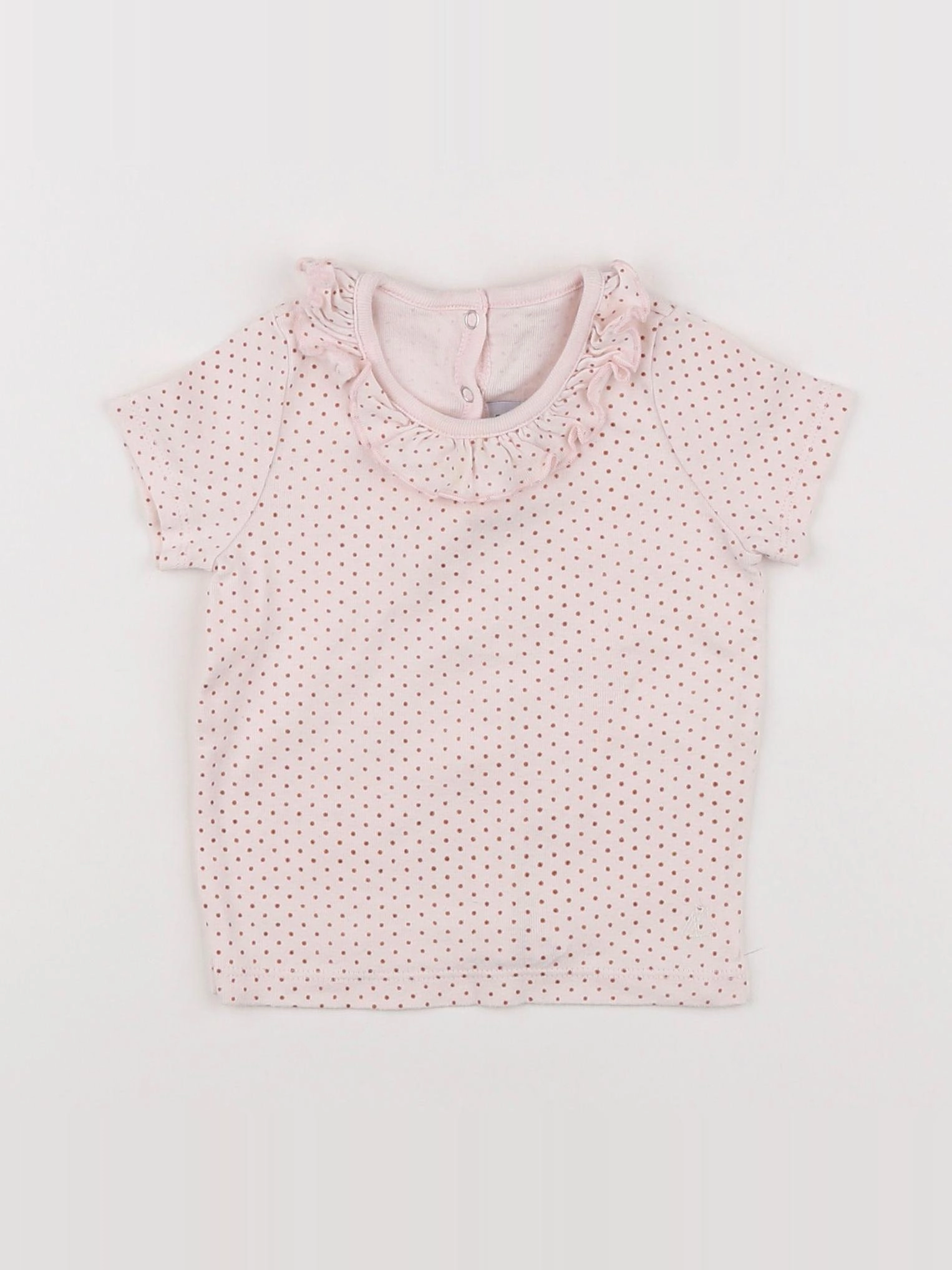 Petit Bateau - tee-shirt rose - 12 mois