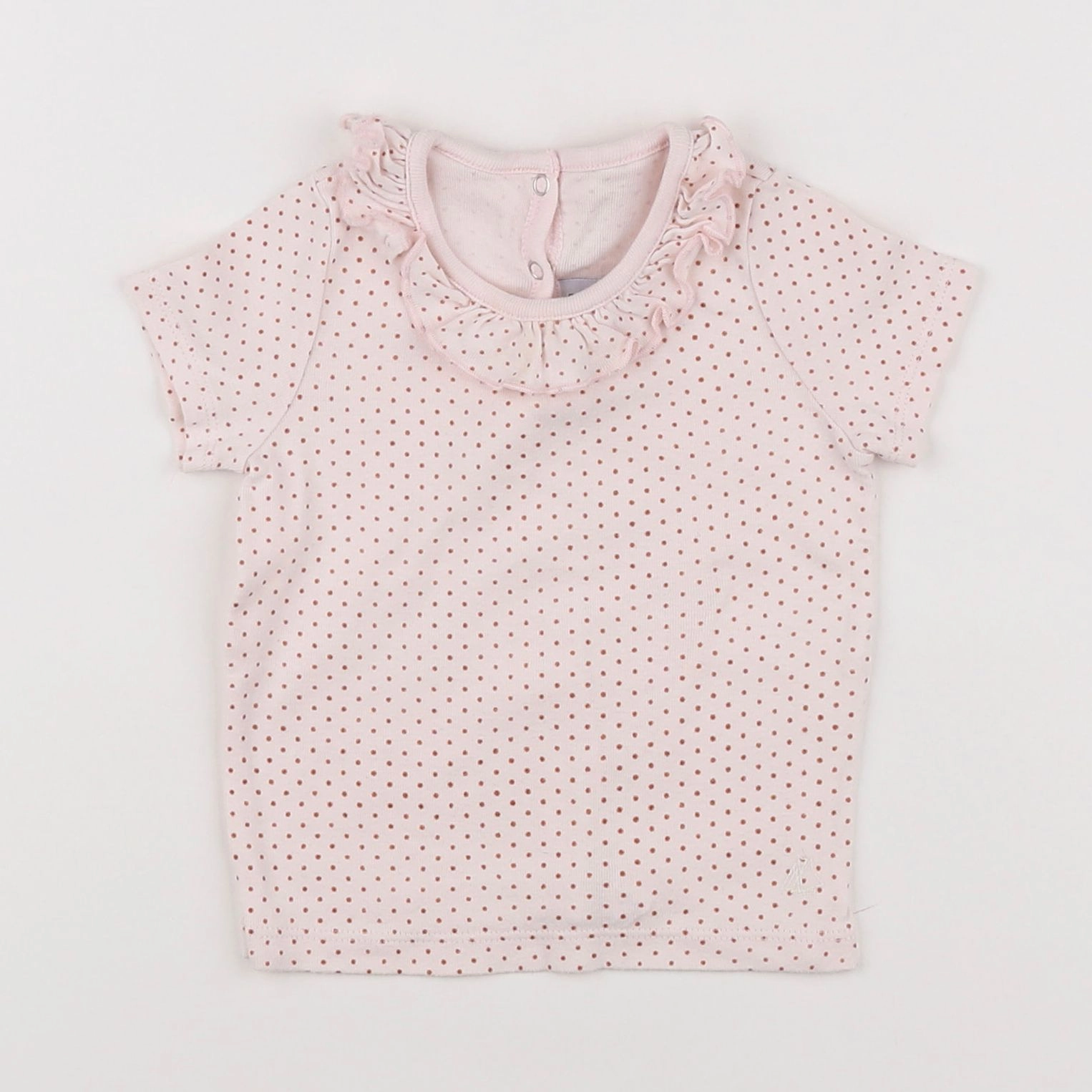 Petit Bateau - tee-shirt rose - 12 mois