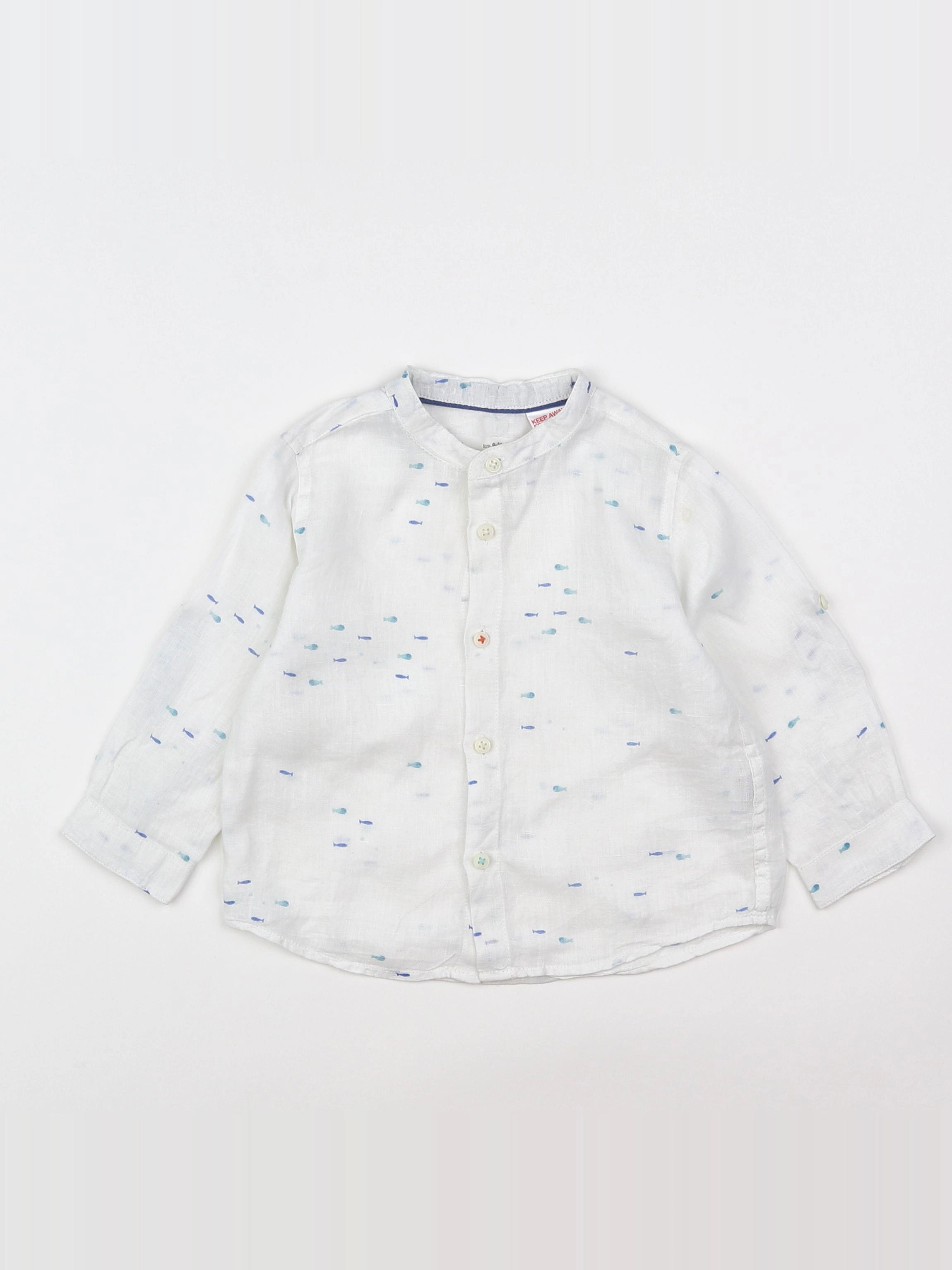 Zara - chemise blanc - 9/12 mois