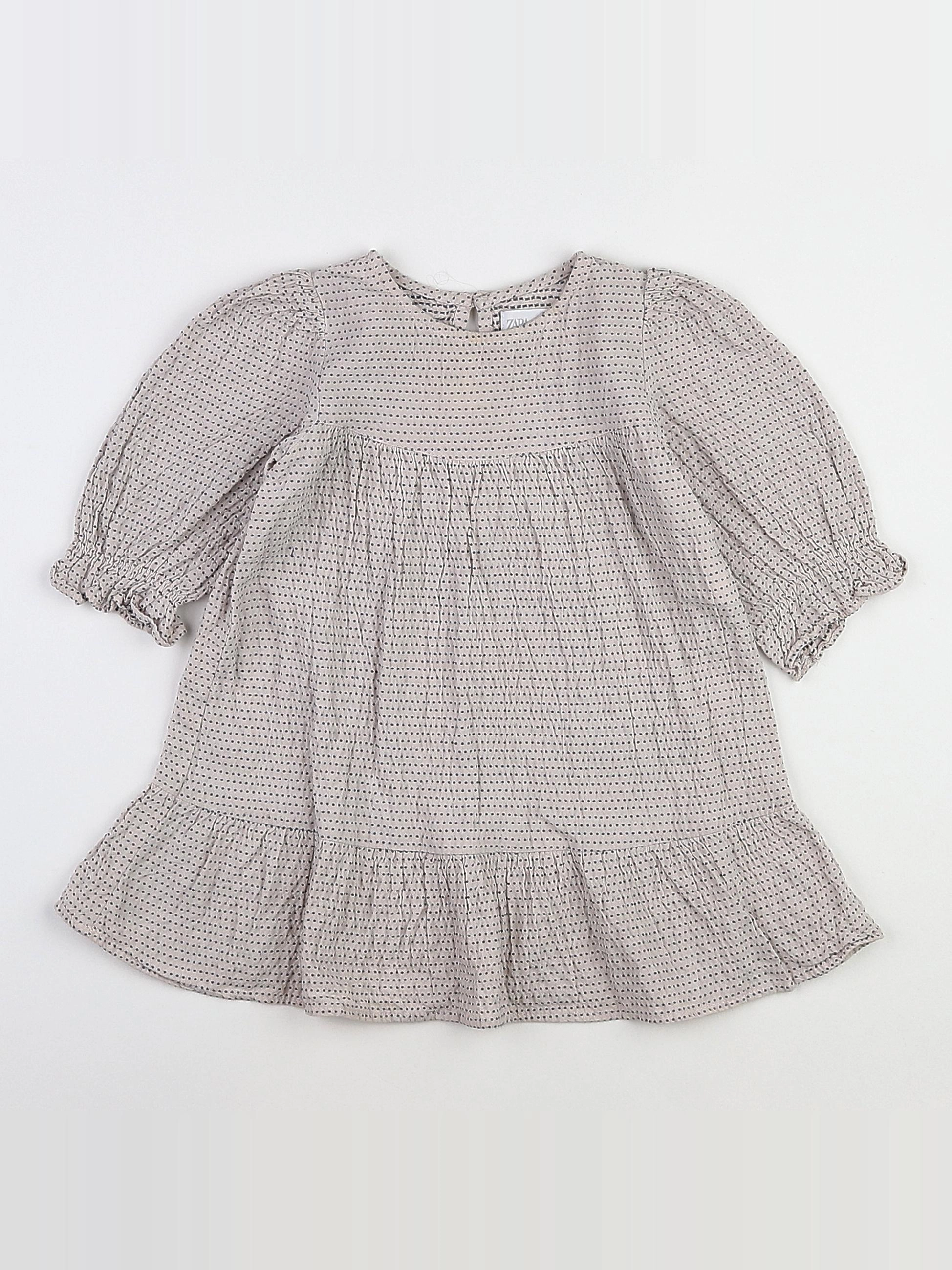 Zara - robe beige - 12/18 mois