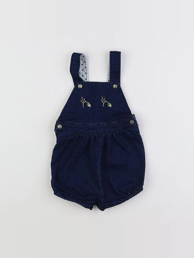 Petit Bateau - salopette bleu - 12 mois