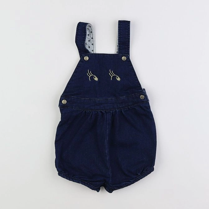 Petit Bateau - salopette bleu - 12 mois