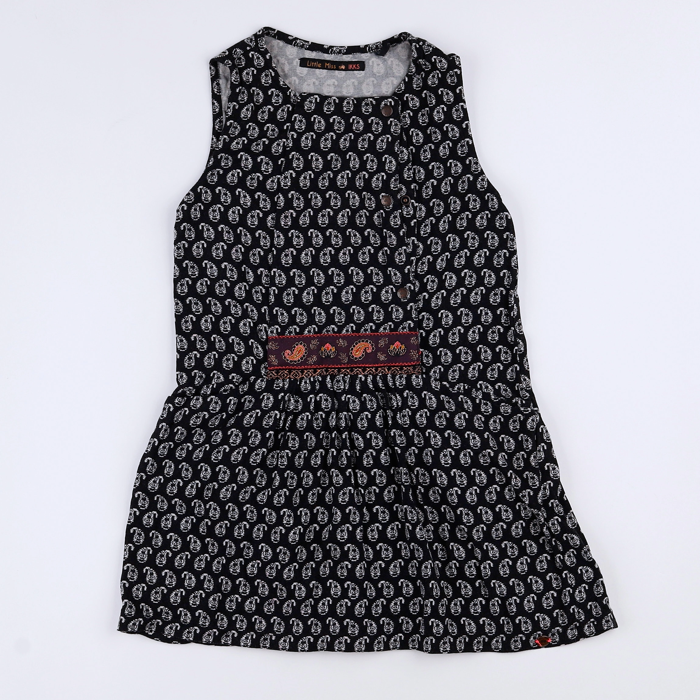 IKKS - robe noir, blanc - 6 ans