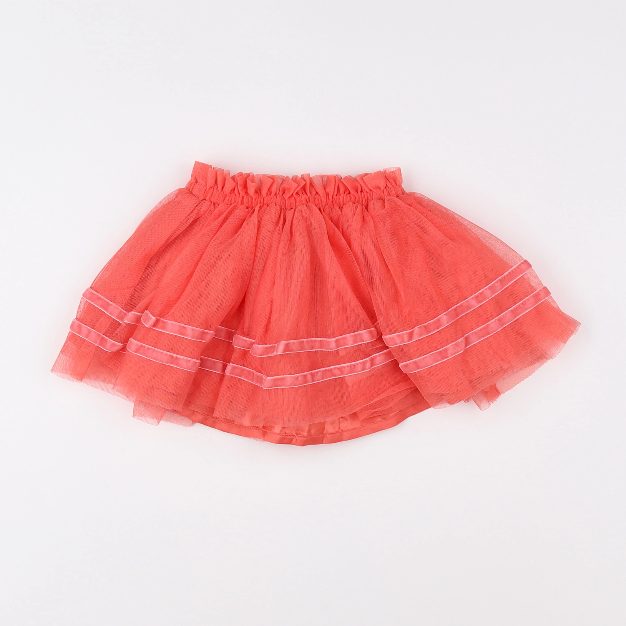 Vertbaudet - jupe orange - 12 mois